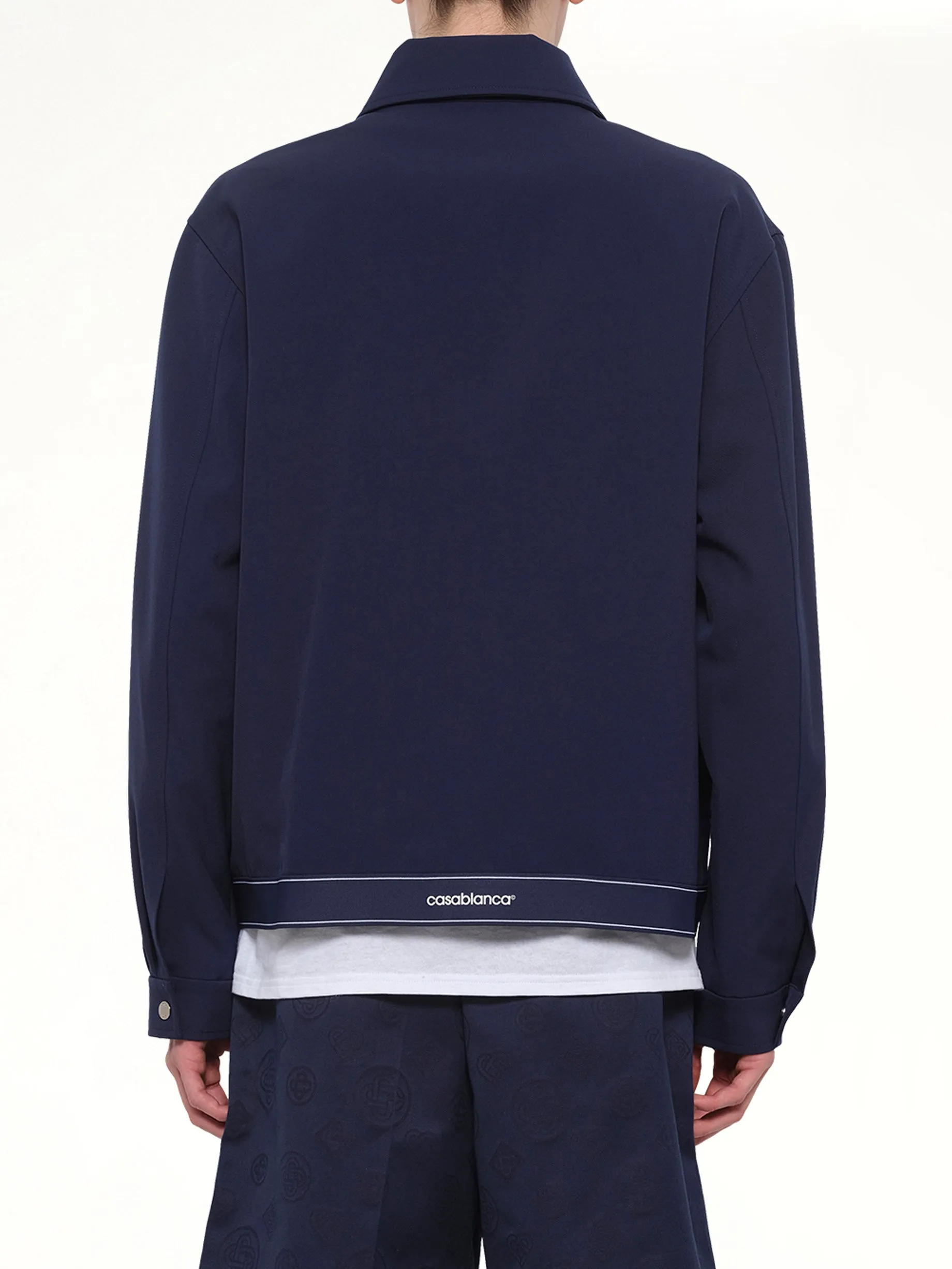 Wool Sports Jacket in Navy sold by MARAIS product image thumbnail 5