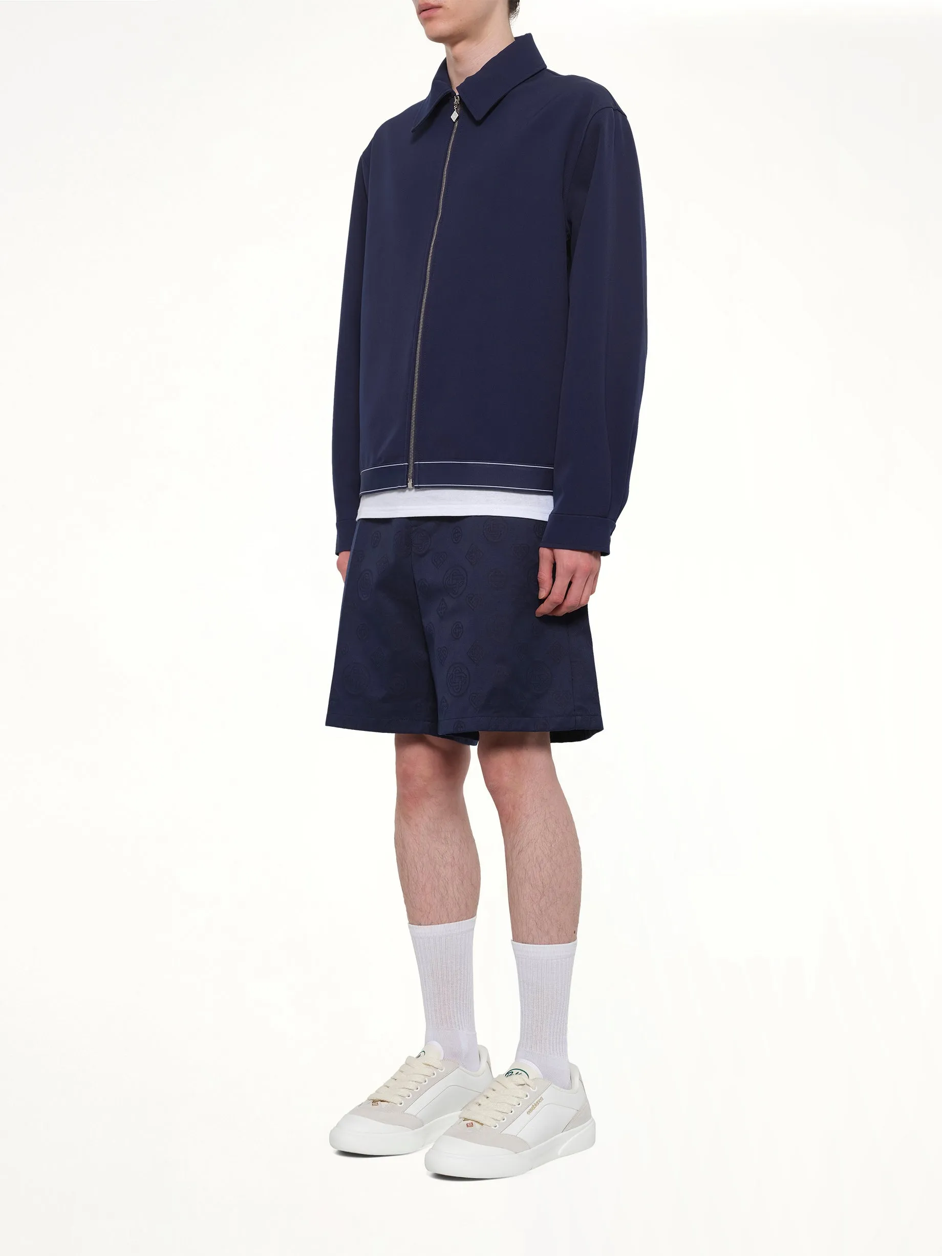 Wool Sports Jacket in Navy sold by MARAIS product image thumbnail 3