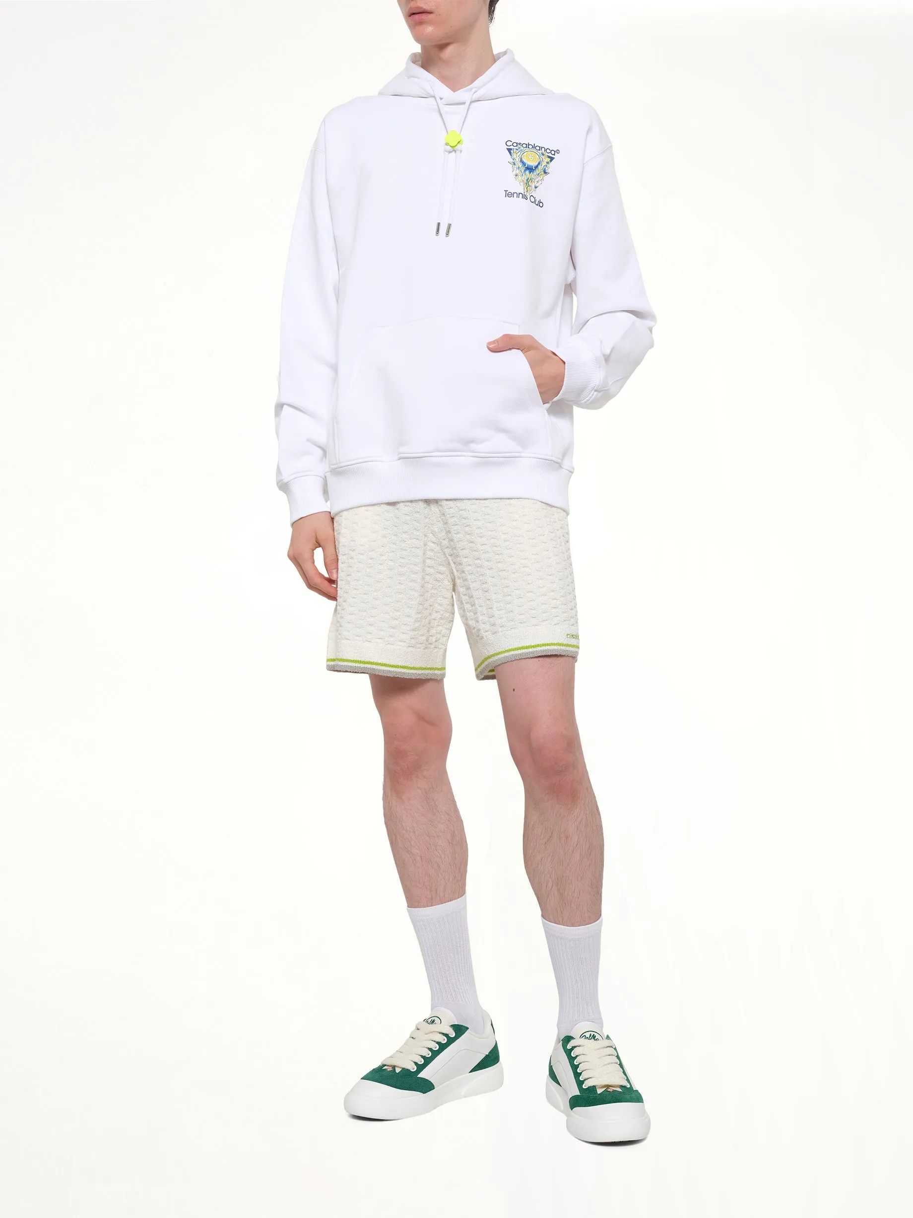 Tennis Club Icon Hoodie in Off White sold by MARAIS product image thumbnail 4
