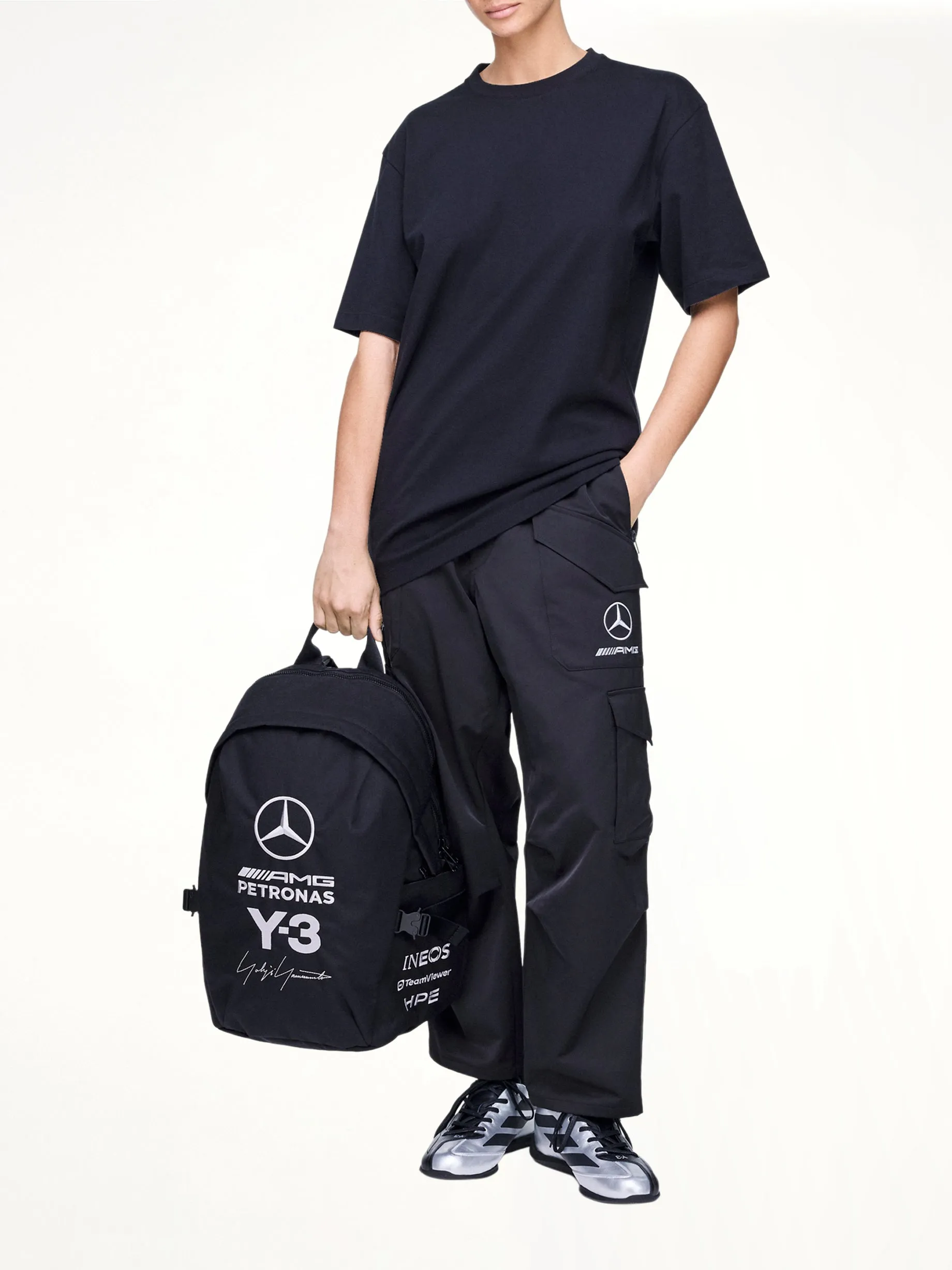 Y-3 x Mercedes Backpack in Black sold by MARAIS product image thumbnail 4