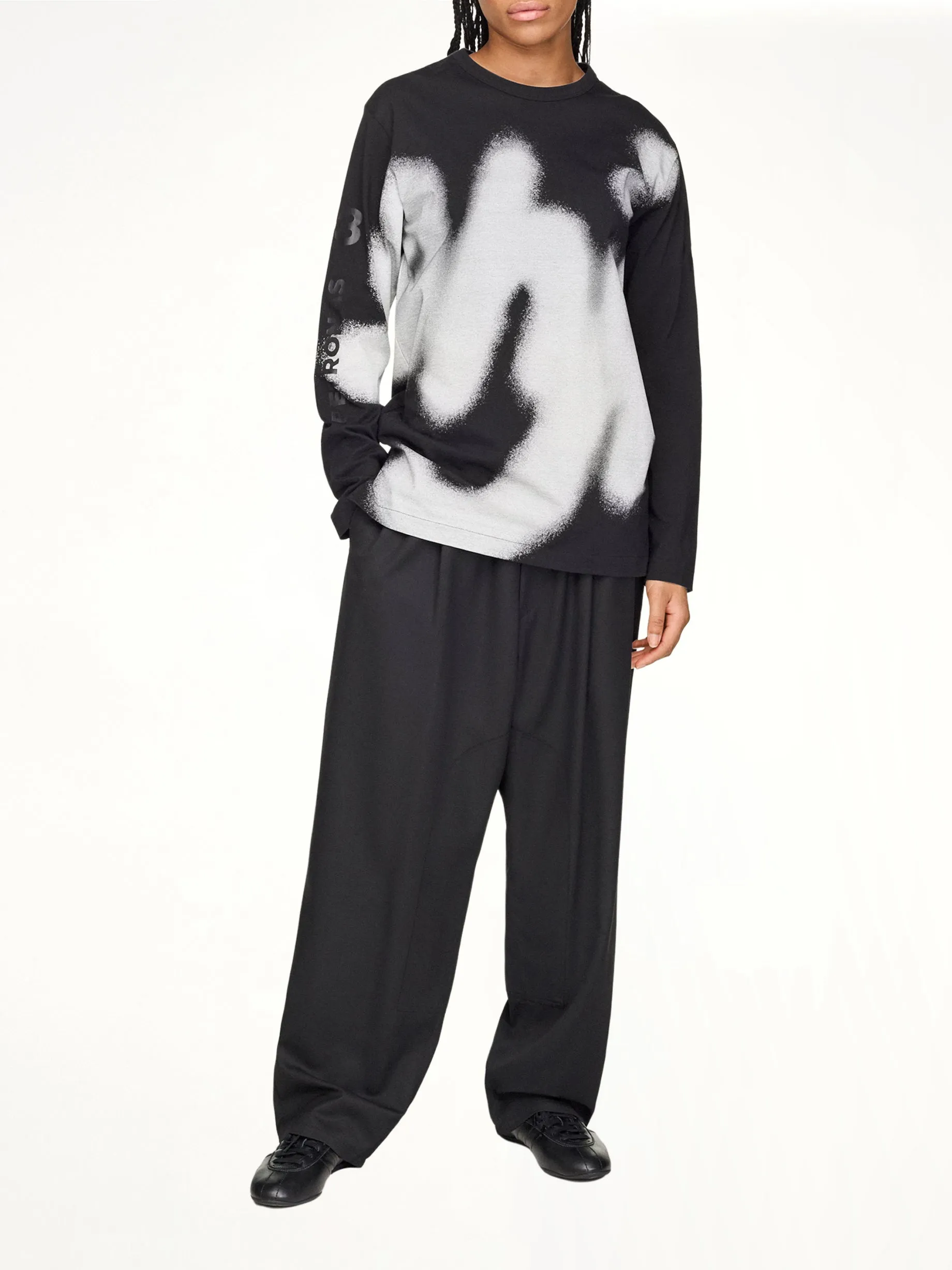 F1 Yohji LS T-Shirt in Black sold by MARAIS product image thumbnail 4