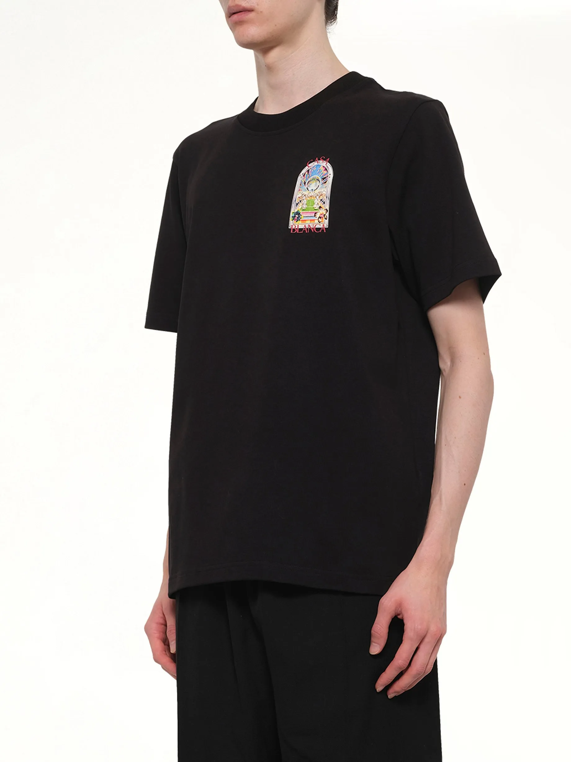 Tennis Landscape Classic T-Shirt in White sold by MARAIS product image thumbnail 3