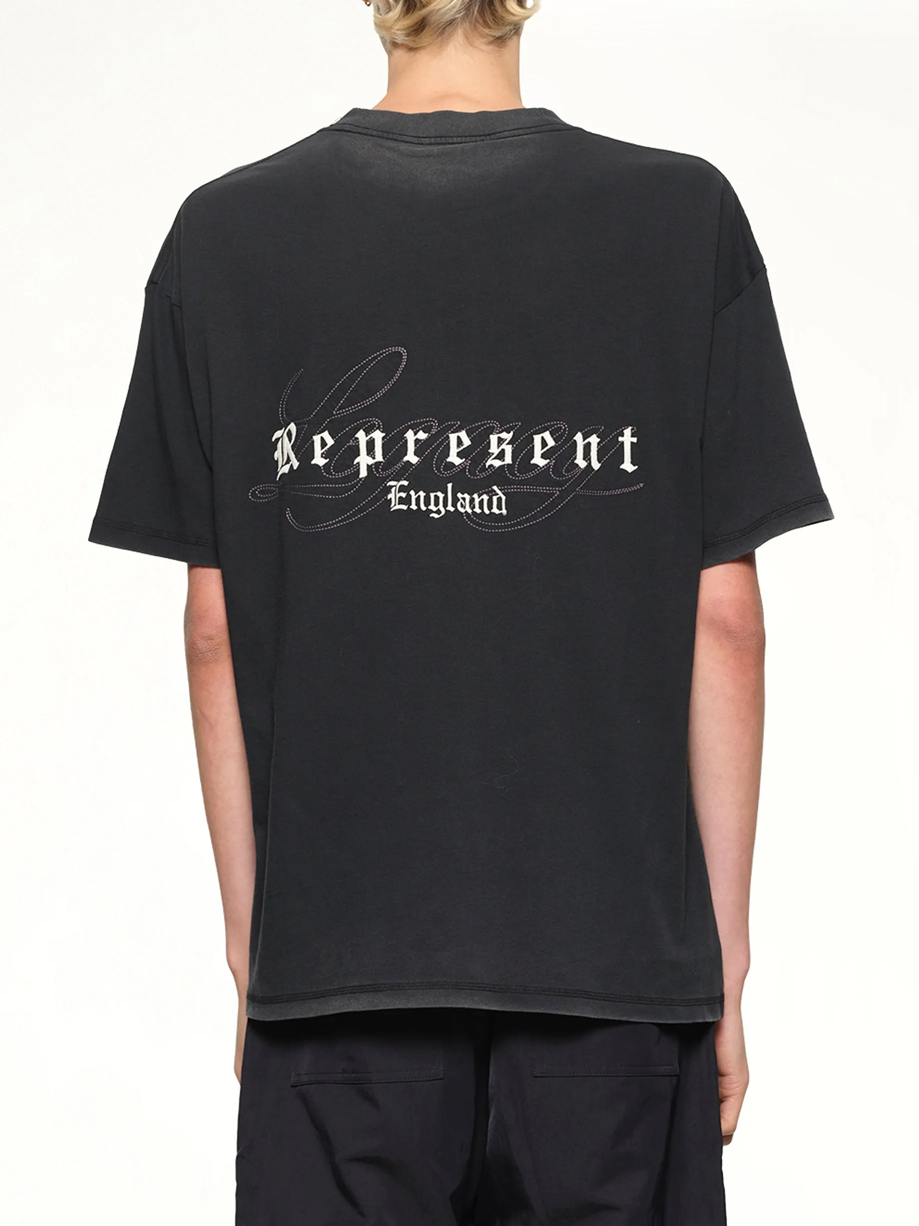 Represent Legacy Overprint T-Shirt in Vintage Black sold by MARAIS product image thumbnail 5