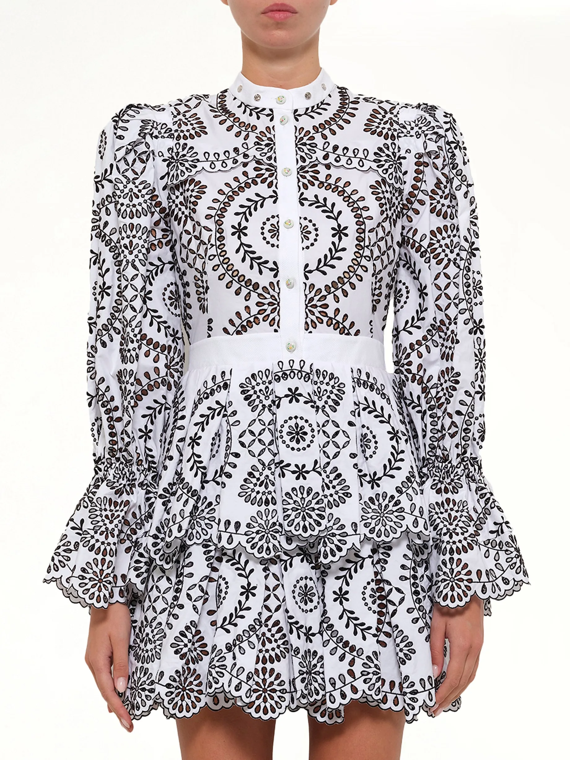 AMQ - Broderie Anglais Dress in 0910 sold by MARAIS