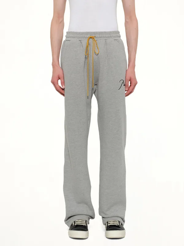 Classique Sweatpant in Heather Grey/Black made by Rhude