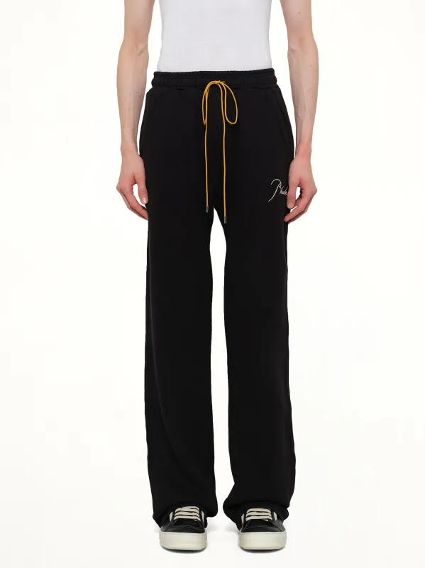 Classique Sweatpant in Black/White made by Rhude