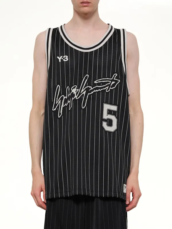 Elite 5 Basketball Jersey in Black made by Y-3