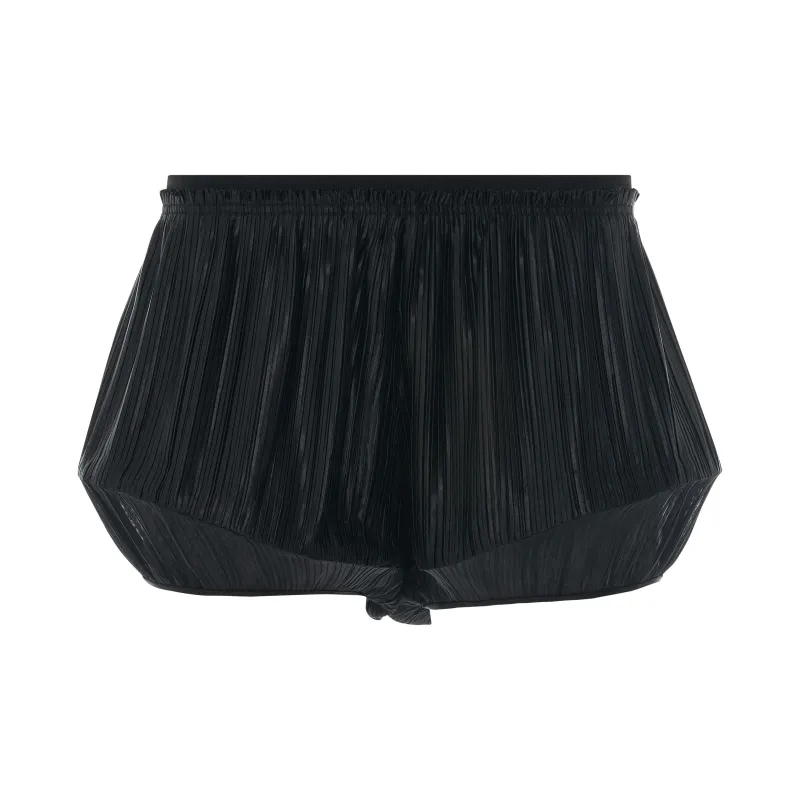 Pleated Structured Shorts in Black made by Givenchy