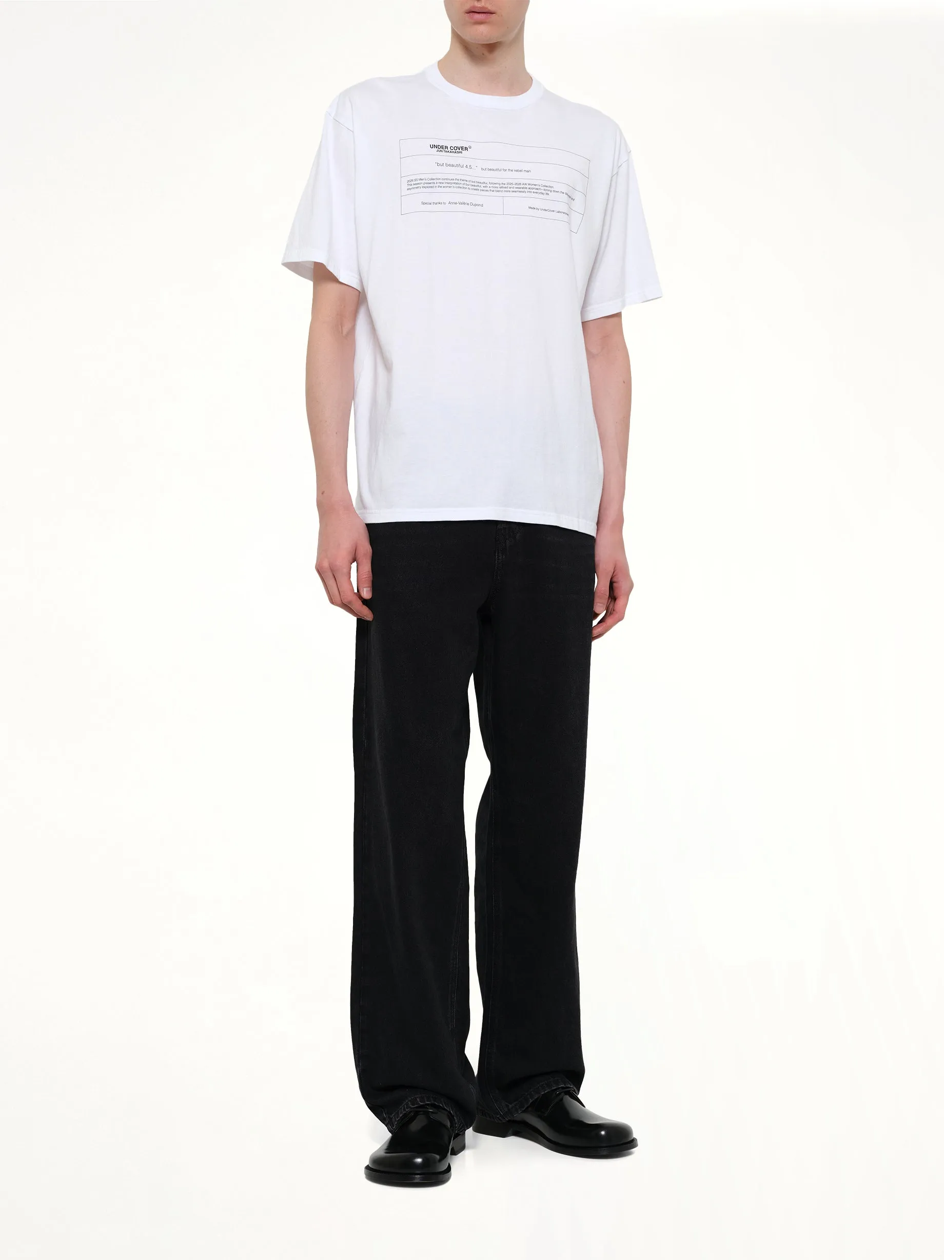 "But Beautiful" T-Shirt in White sold by MARAIS product image thumbnail 4