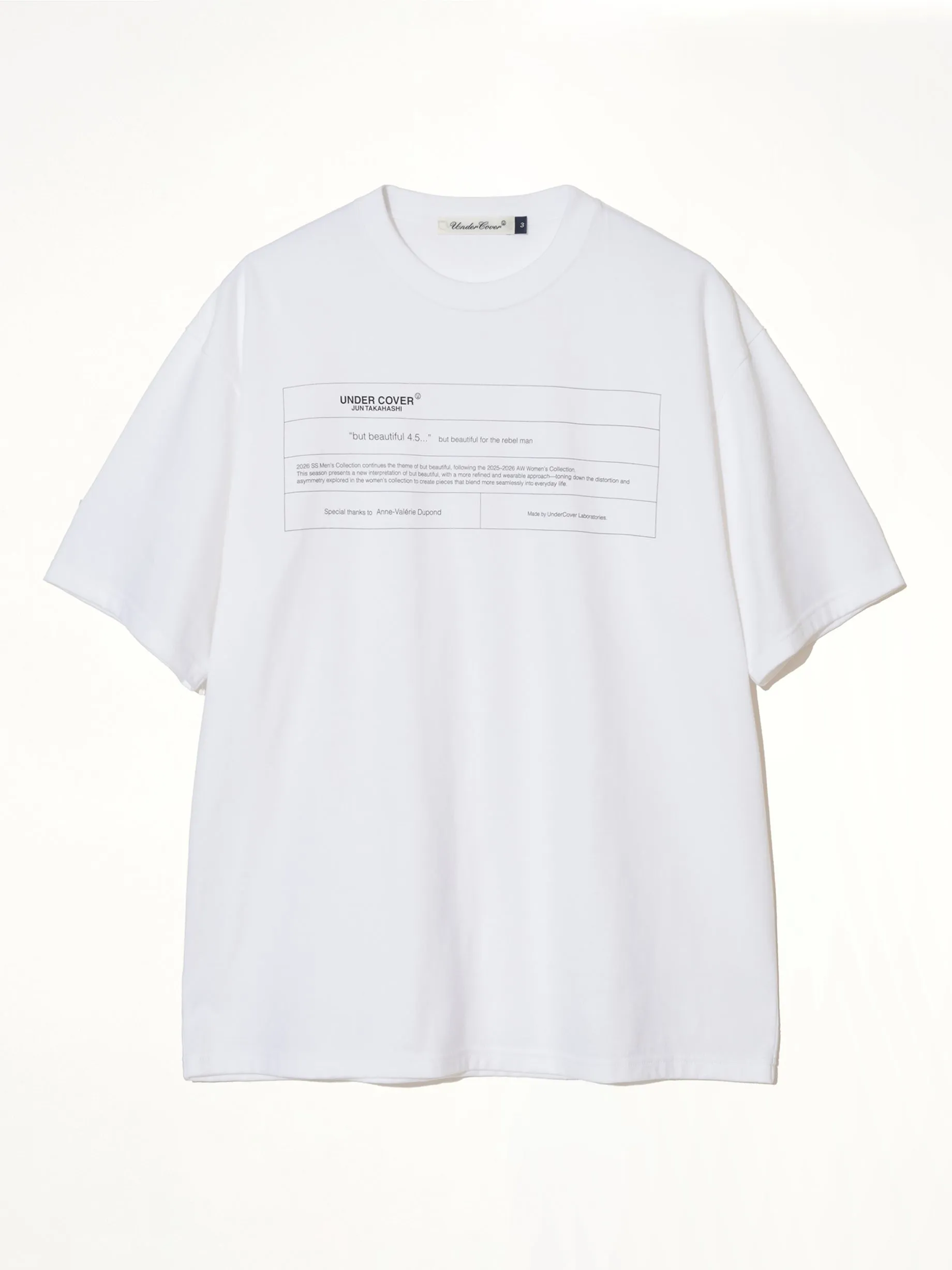 "But Beautiful" T-Shirt in White sold by MARAIS product image thumbnail 2