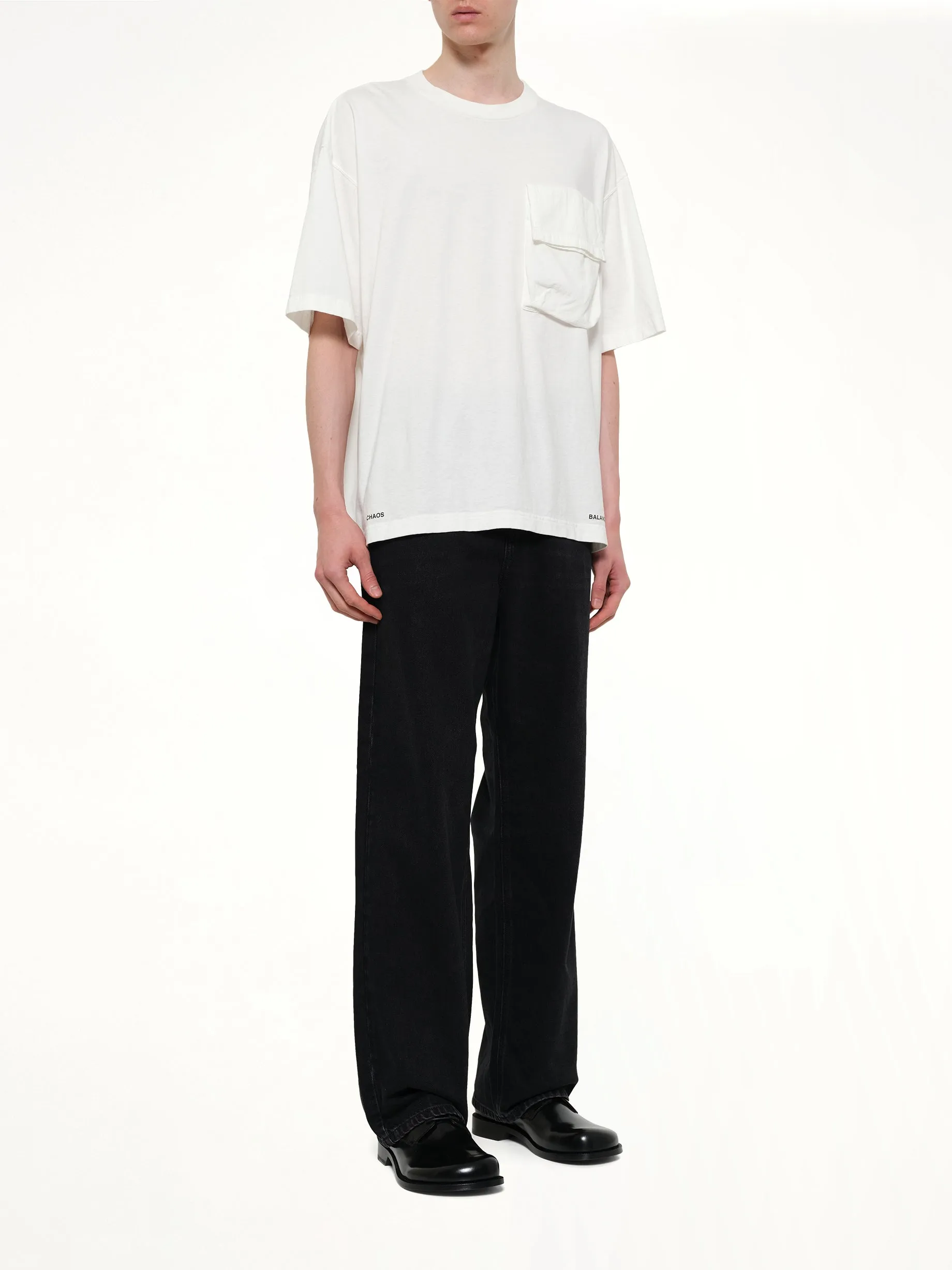 Chaos Balance Pocket T-Shirt in White sold by MARAIS product image thumbnail 4