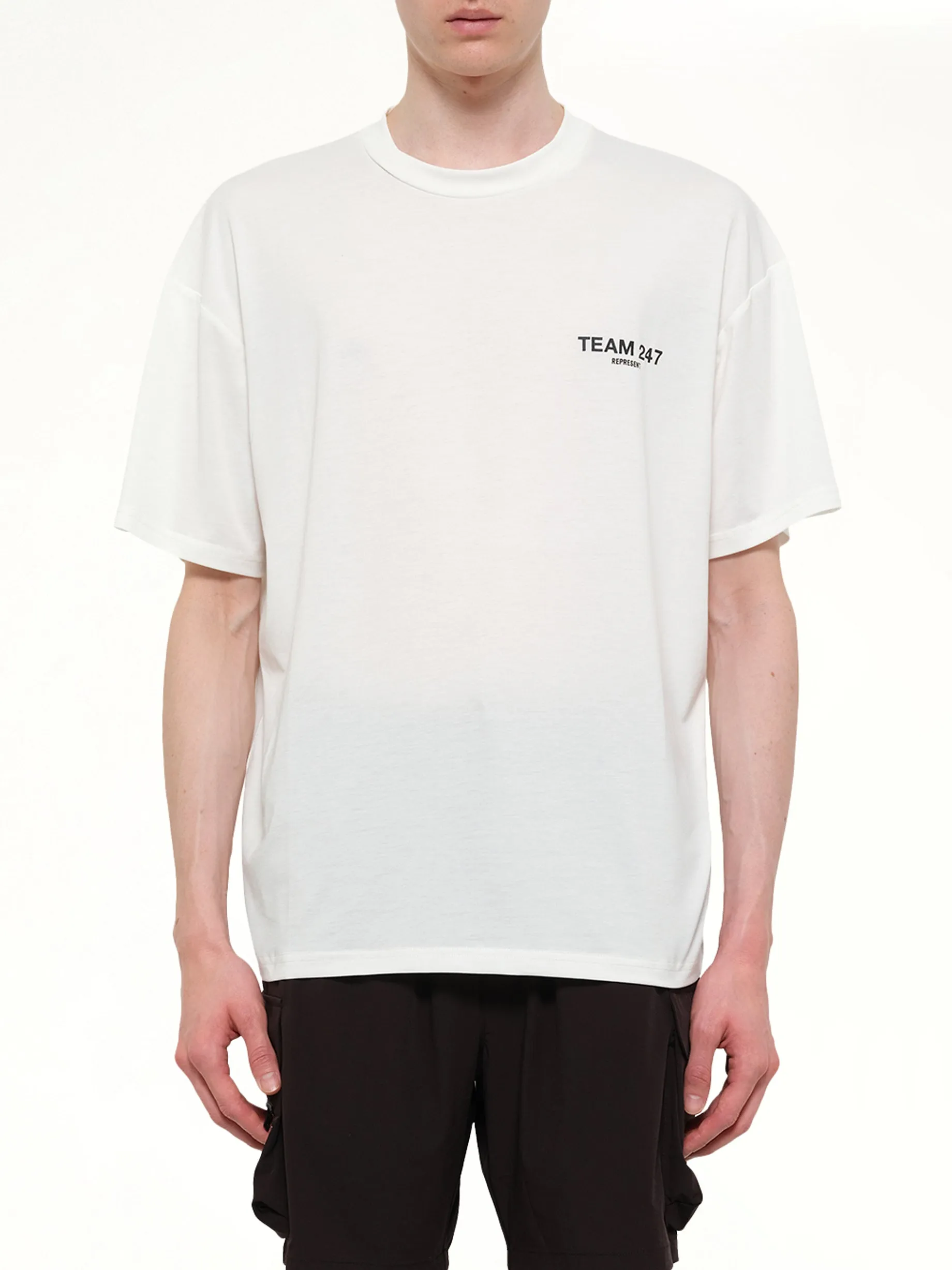 Team 247 Oversized T-Shirt in Flat White sold by MARAIS