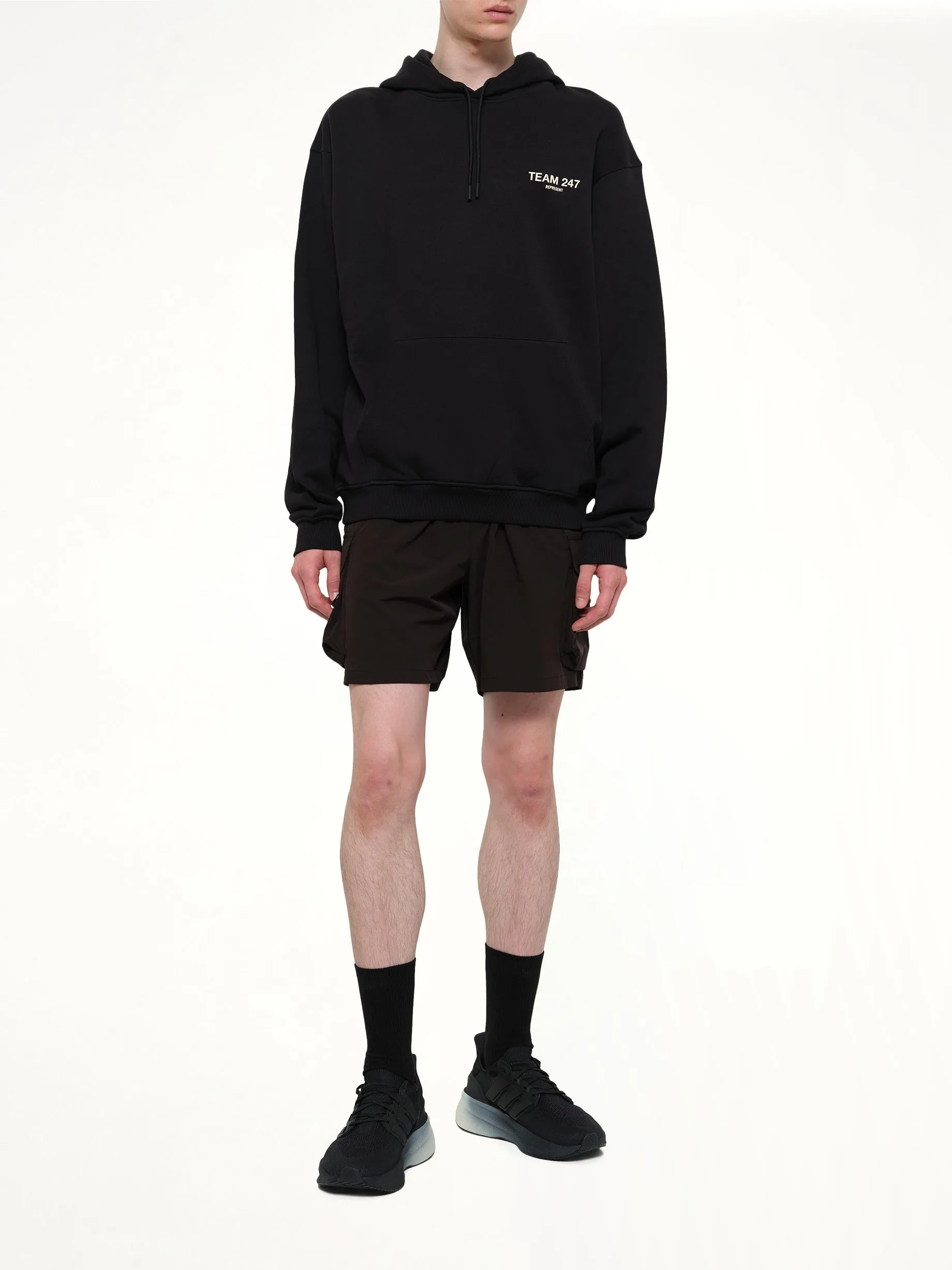 Team 247 Oversized Hoodie in Jet Black sold by MARAIS product image thumbnail 4