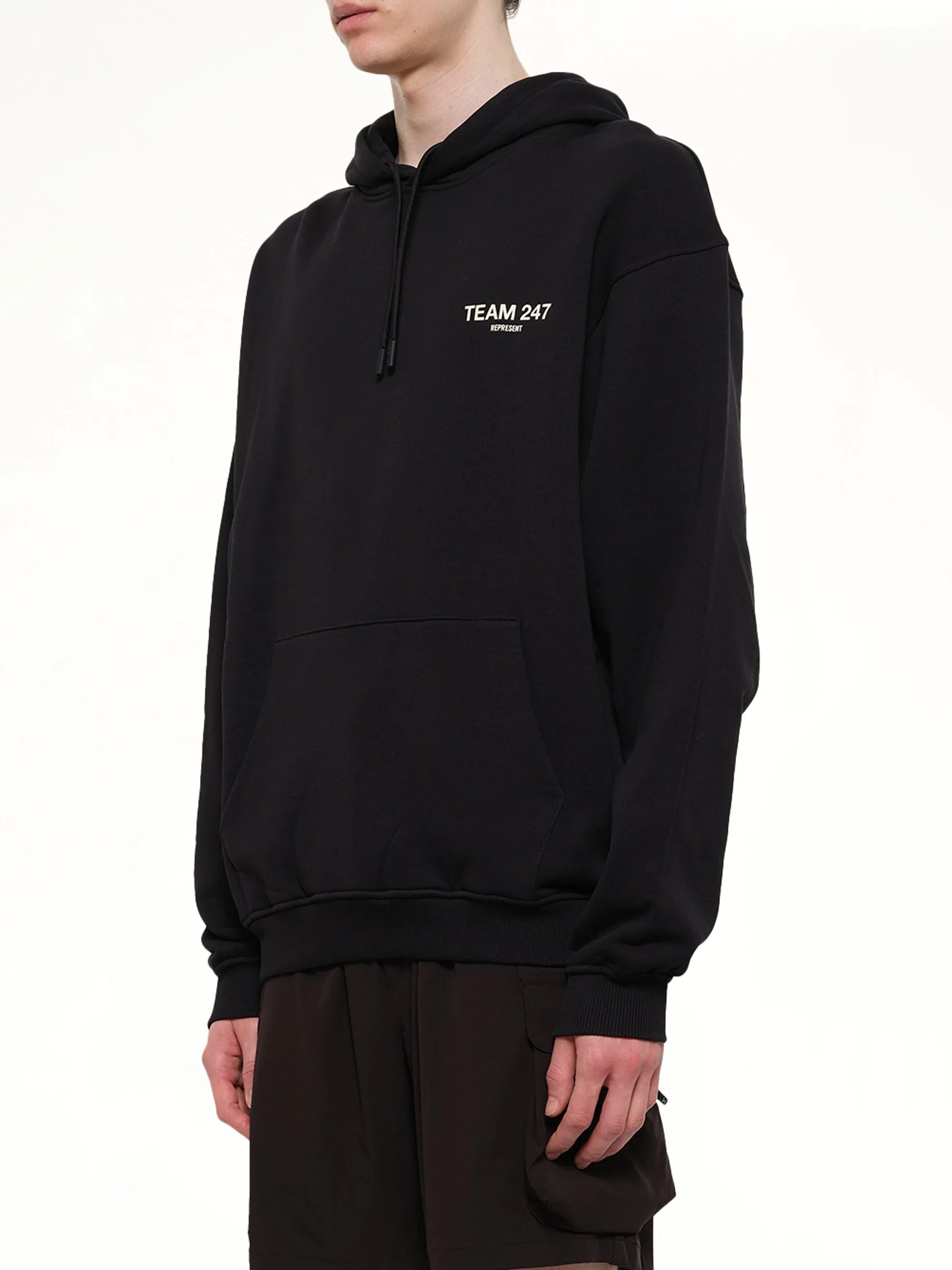 Team 247 Oversized Hoodie in Jet Black sold by MARAIS product image thumbnail 3