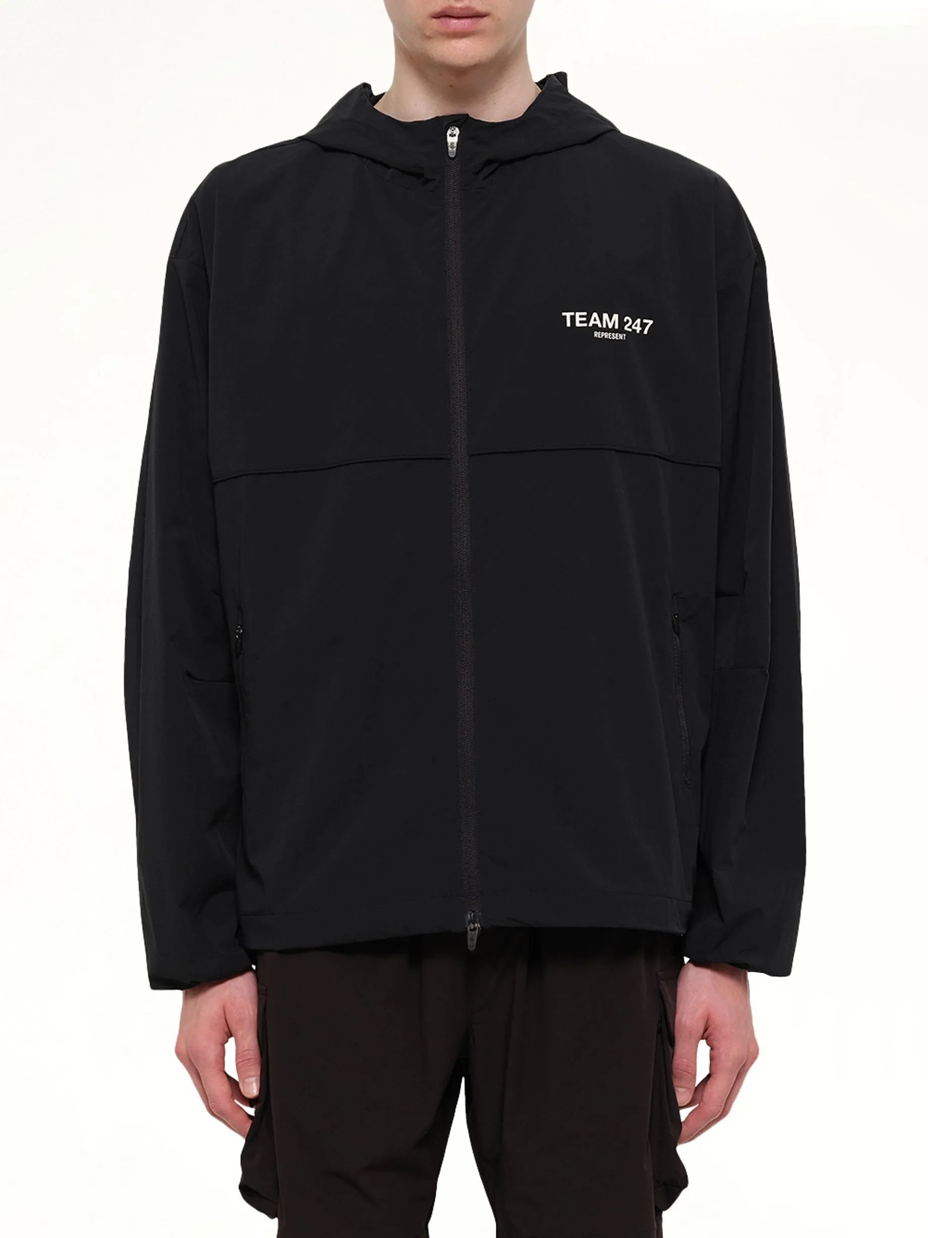 Team 247 Track Jacket in Jet Black sold by MARAIS