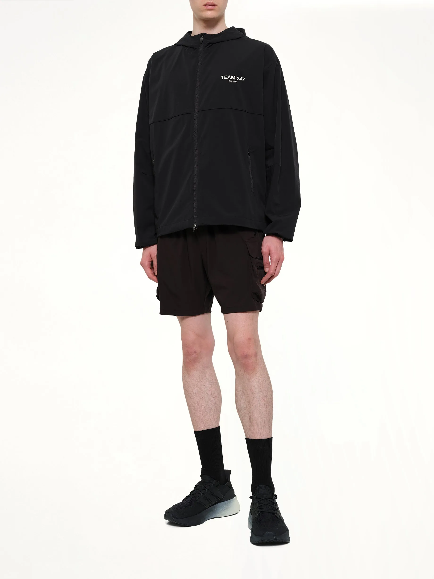 Team 247 Track Jacket in Jet Black sold by MARAIS product image thumbnail 4