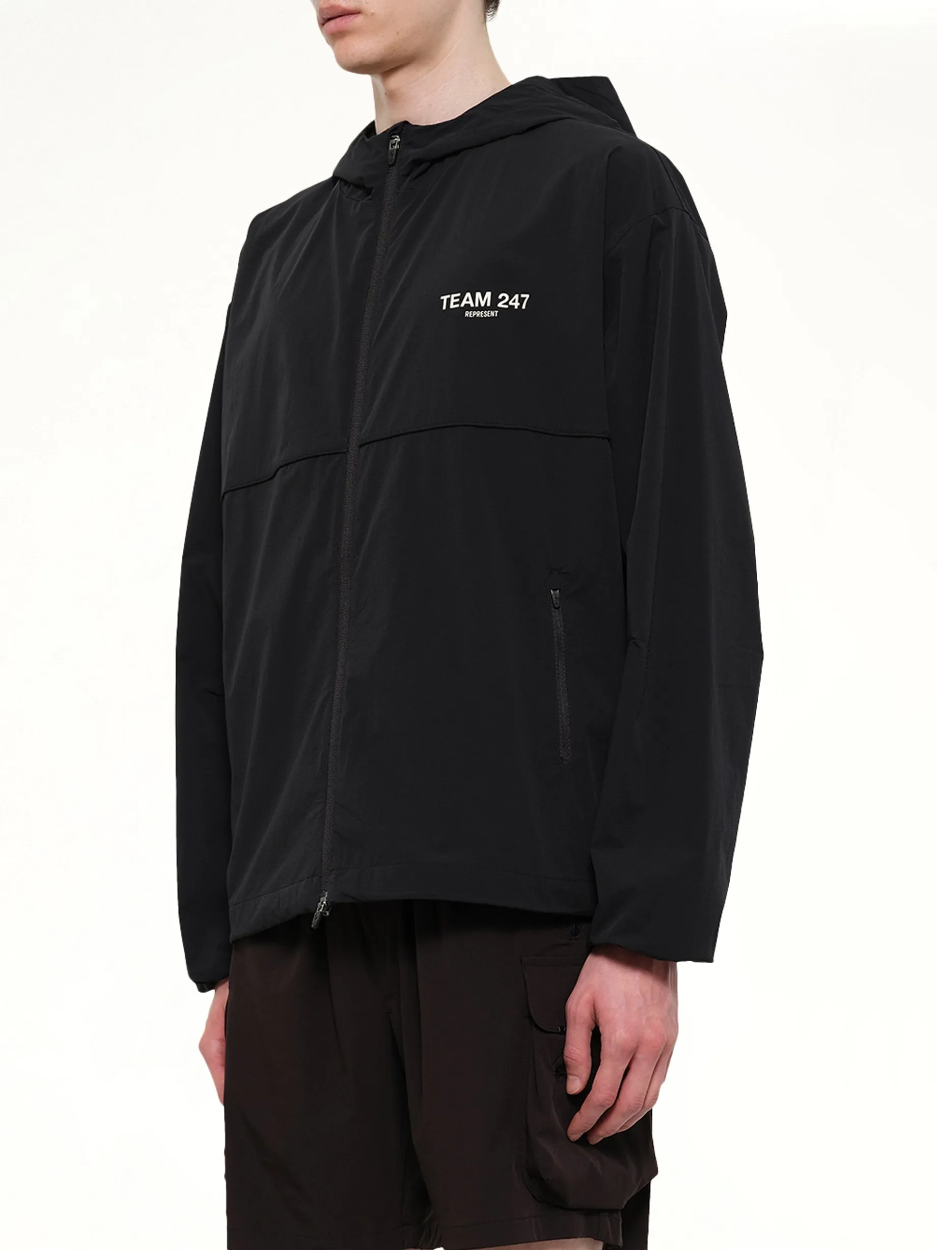 Team 247 Track Jacket in Jet Black sold by MARAIS product image thumbnail 3