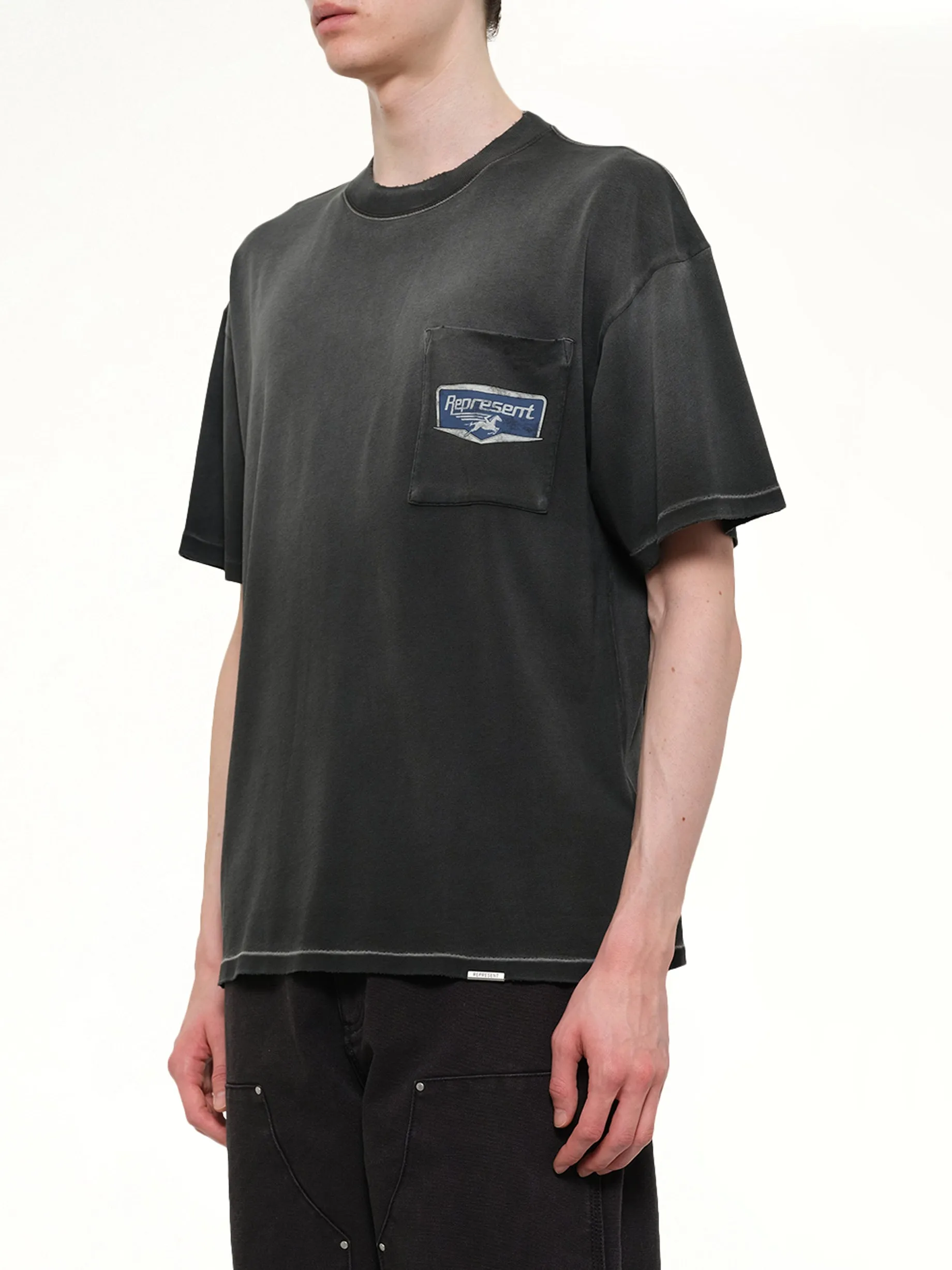 Nothing Faster T-Shirt in Stained Black sold by MARAIS product image thumbnail 3