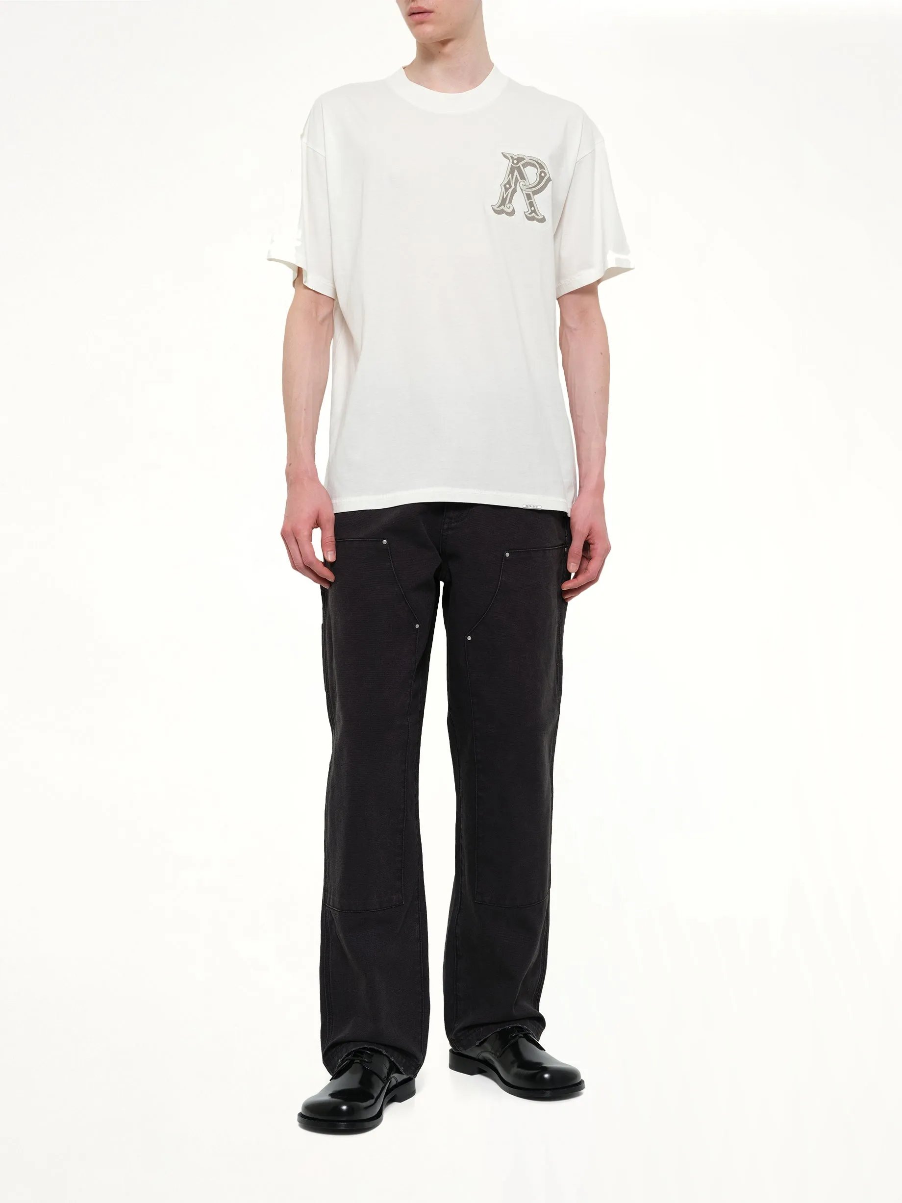 Western Initial T-Shirt in Flat White sold by MARAIS product image thumbnail 4