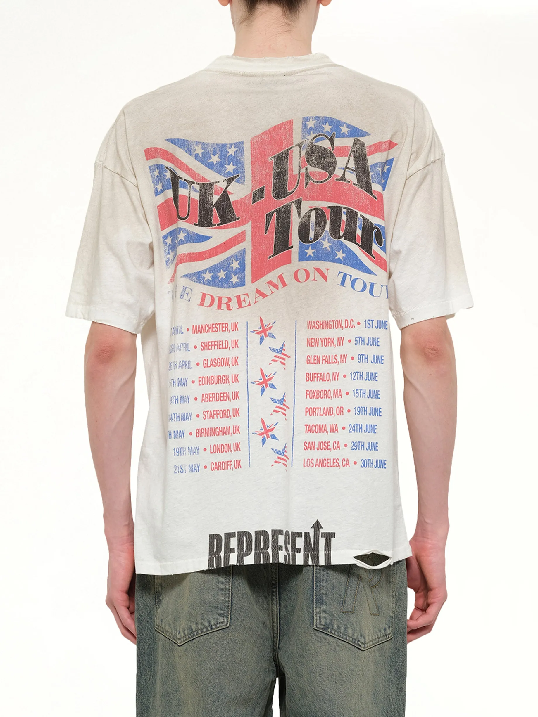 Dream On Tour T-Shirt in Washed Ecru sold by MARAIS product image thumbnail 5