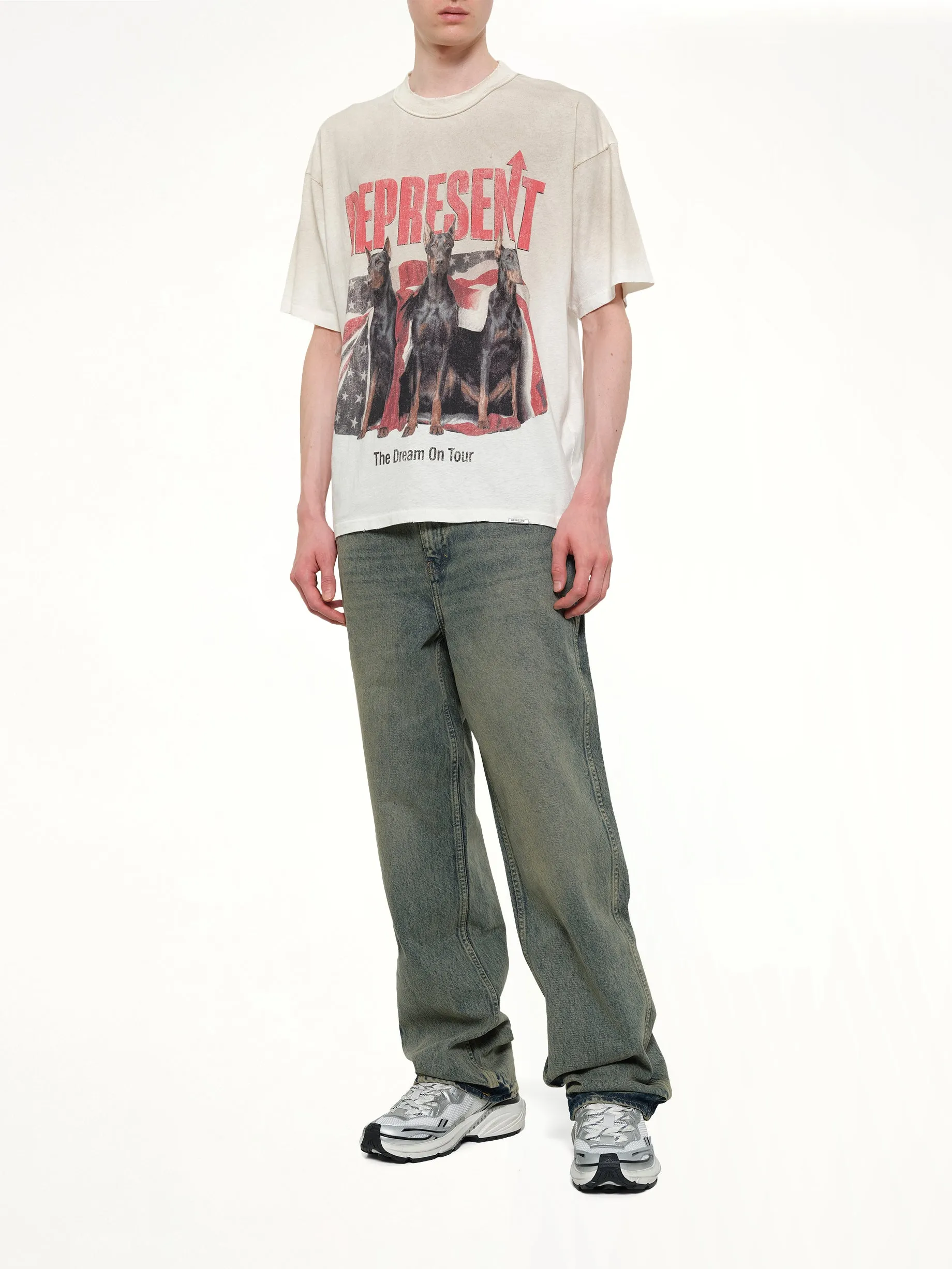 Dream On Tour T-Shirt in Washed Ecru sold by MARAIS product image thumbnail 4