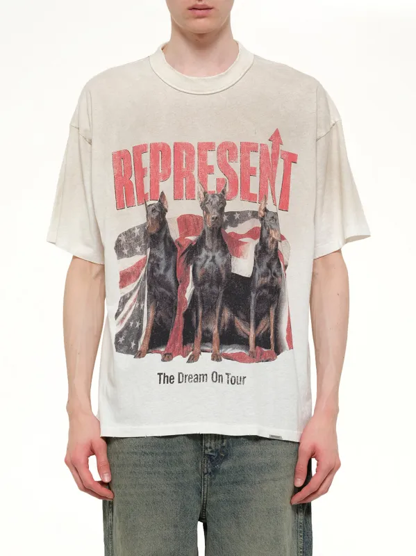 Dream On Tour T-Shirt in Washed Ecru made by Represent