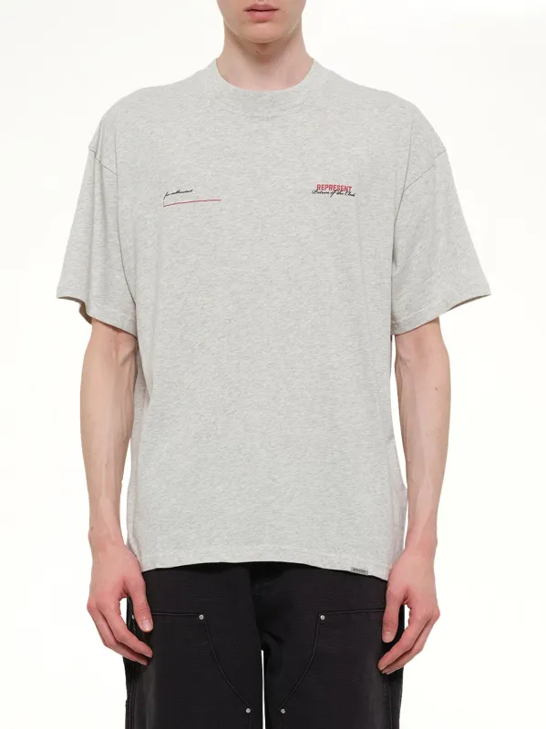 Patron of The Club T-Shirt in Cream Marl made by Represent