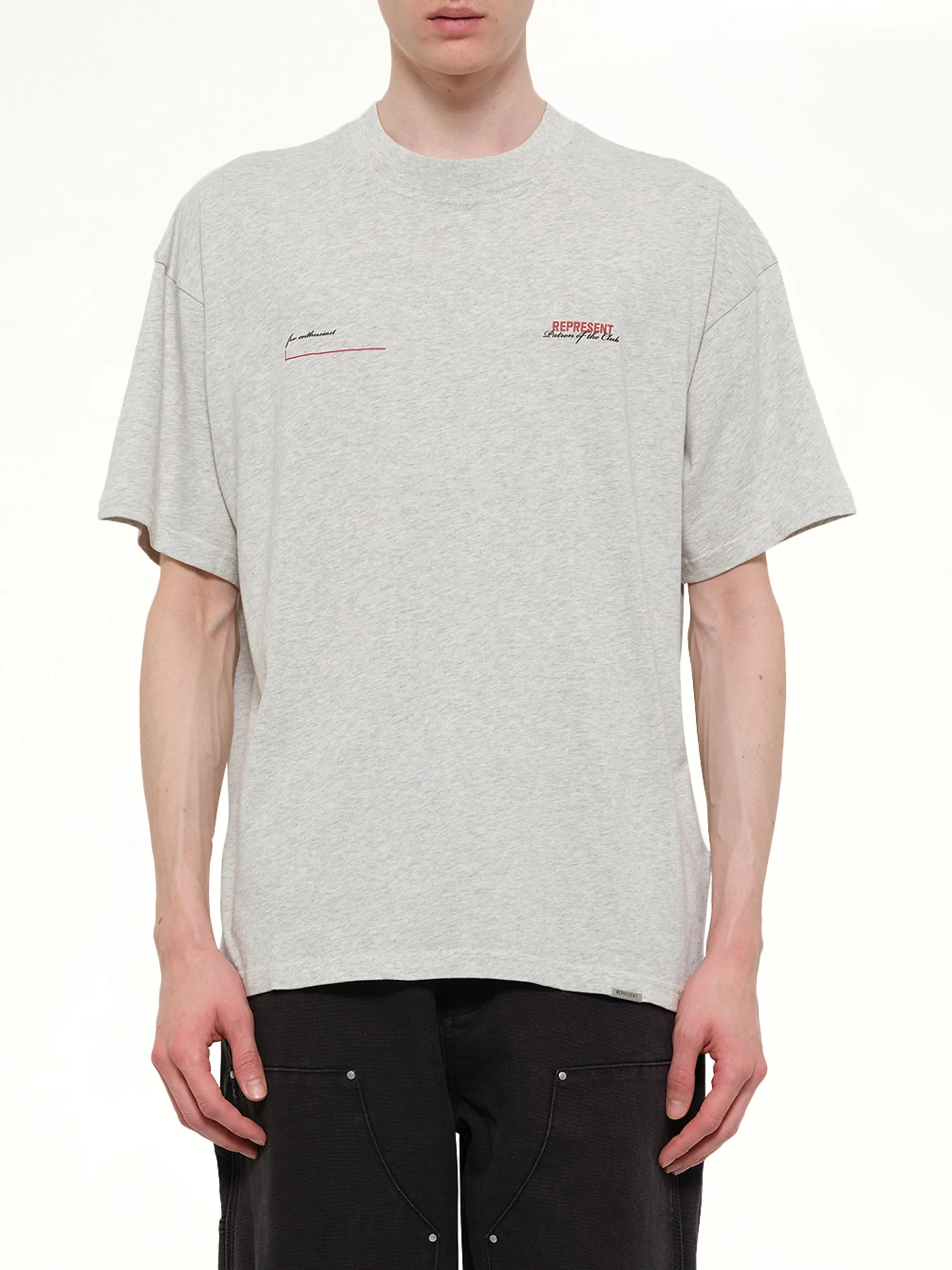 Patron of The Club T-Shirt in Cream Marl sold by MARAIS
