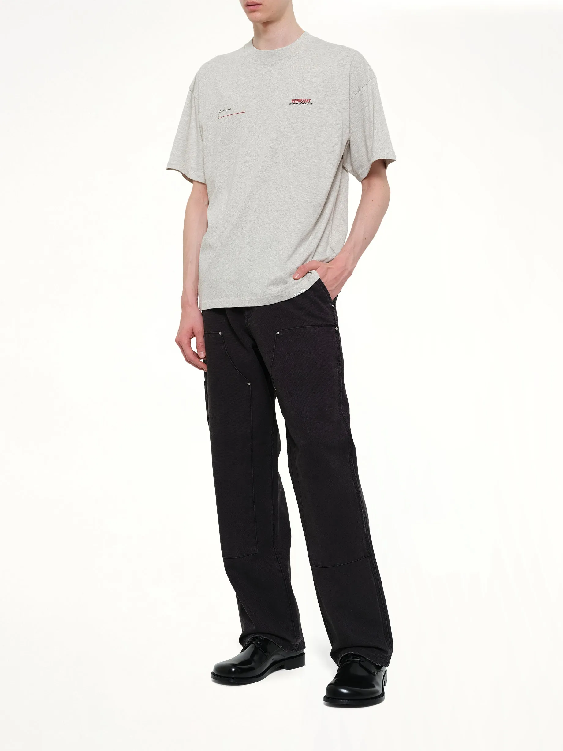 Patron of The Club T-Shirt in Cream Marl sold by MARAIS product image thumbnail 4