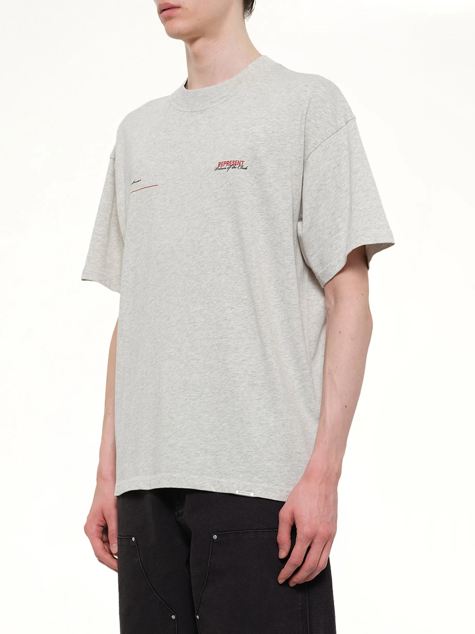 Patron of The Club T-Shirt in Cream Marl sold by MARAIS product image thumbnail 3