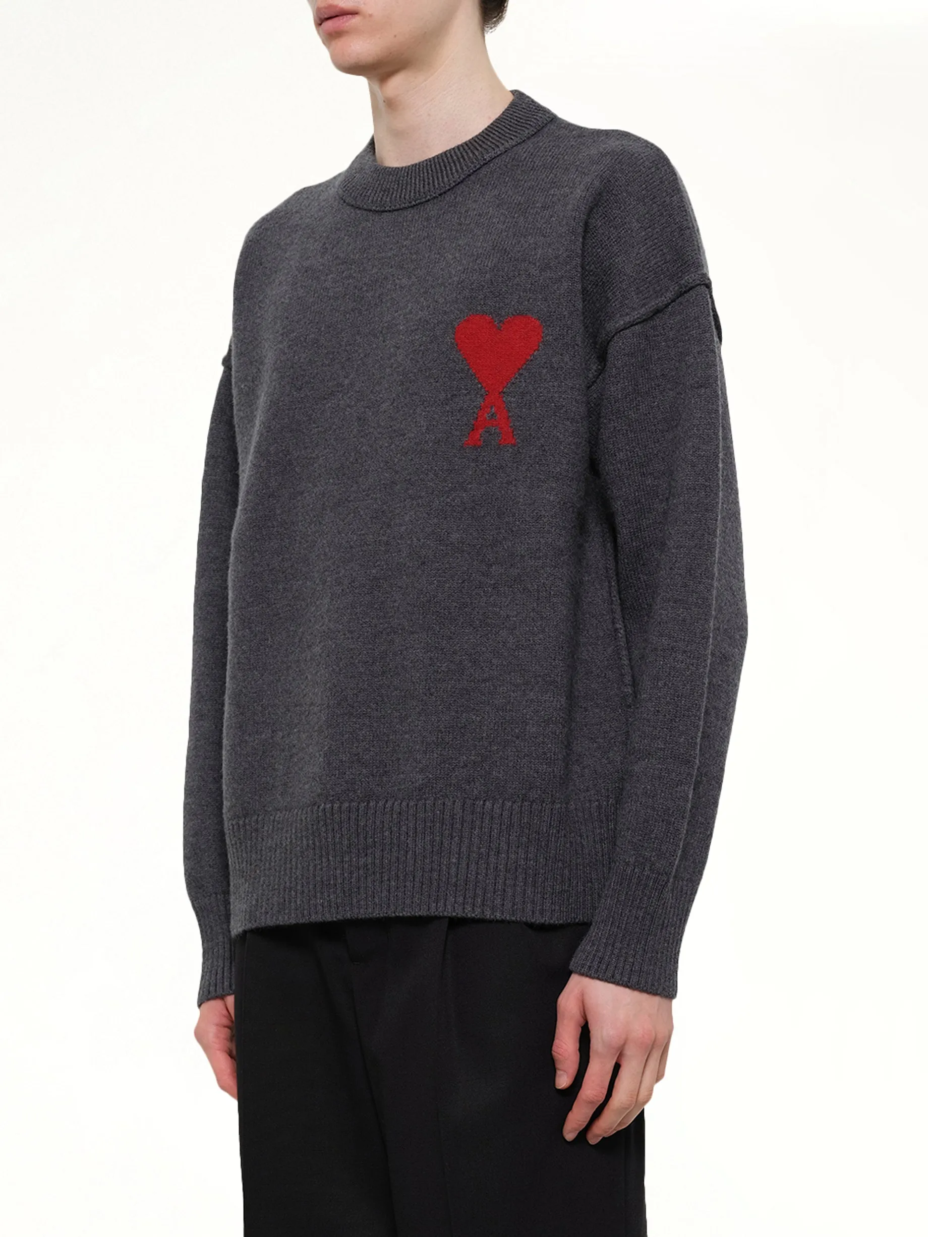 Red Ami De Coeur Sweater in Grey sold by MARAIS product image thumbnail 3