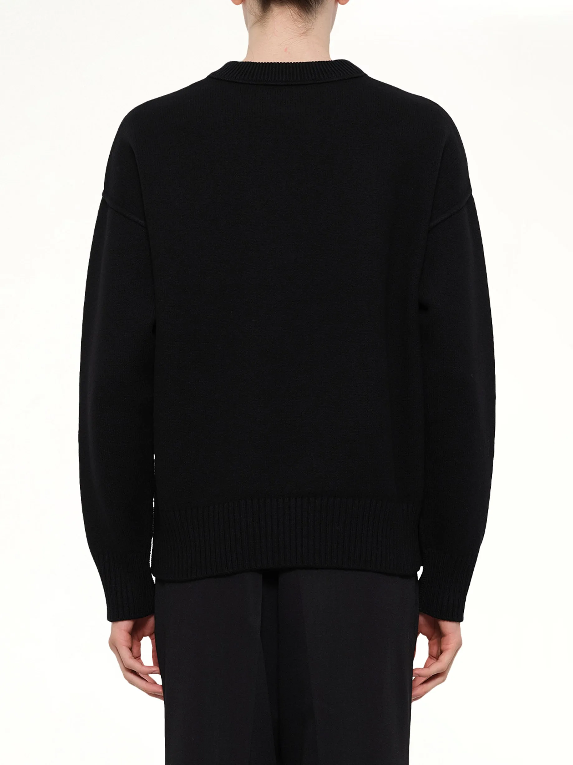 Red Ami De Coeur Sweater in Black sold by MARAIS product image thumbnail 5