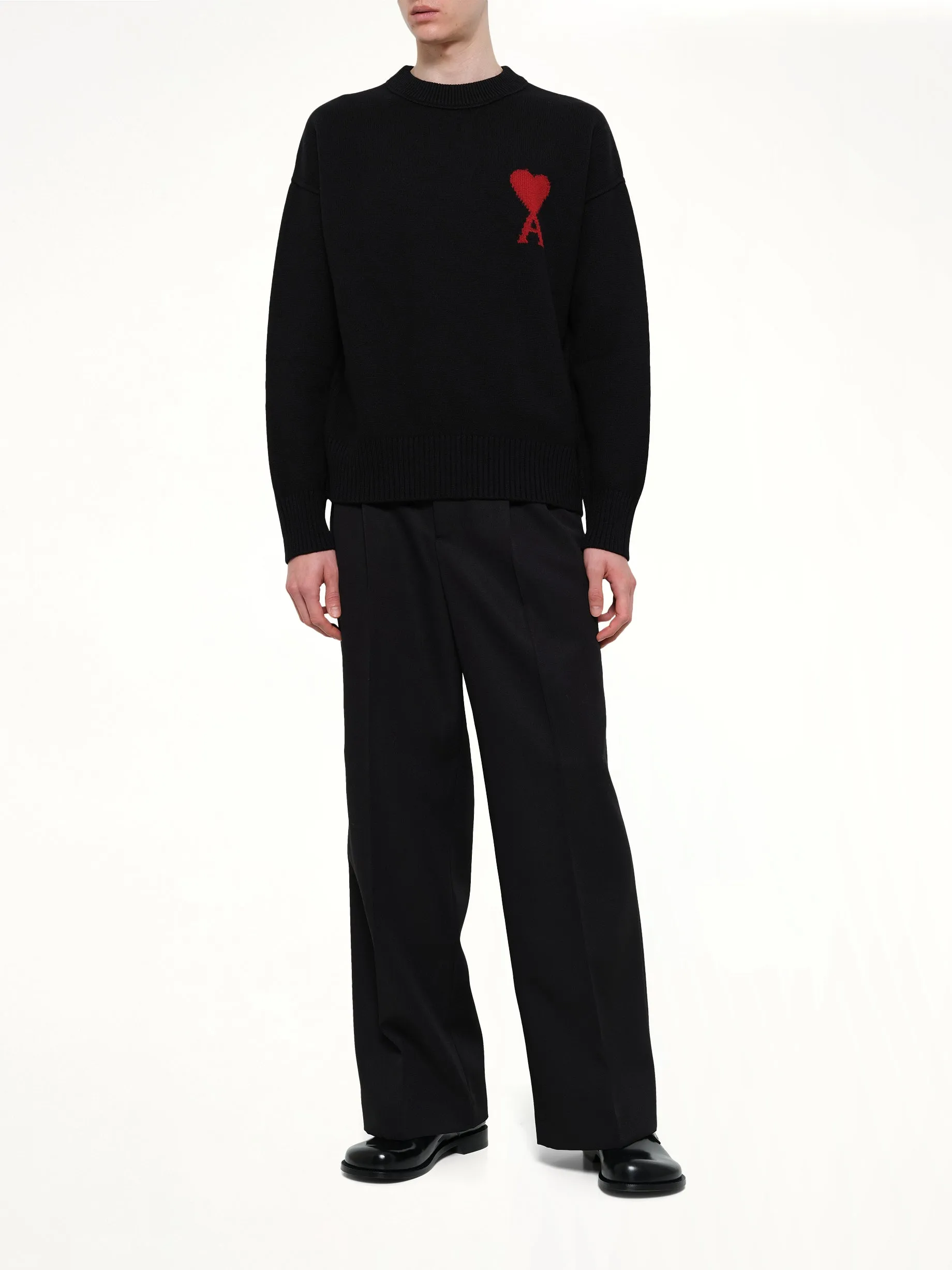 Red Ami De Coeur Sweater in Black sold by MARAIS product image thumbnail 4