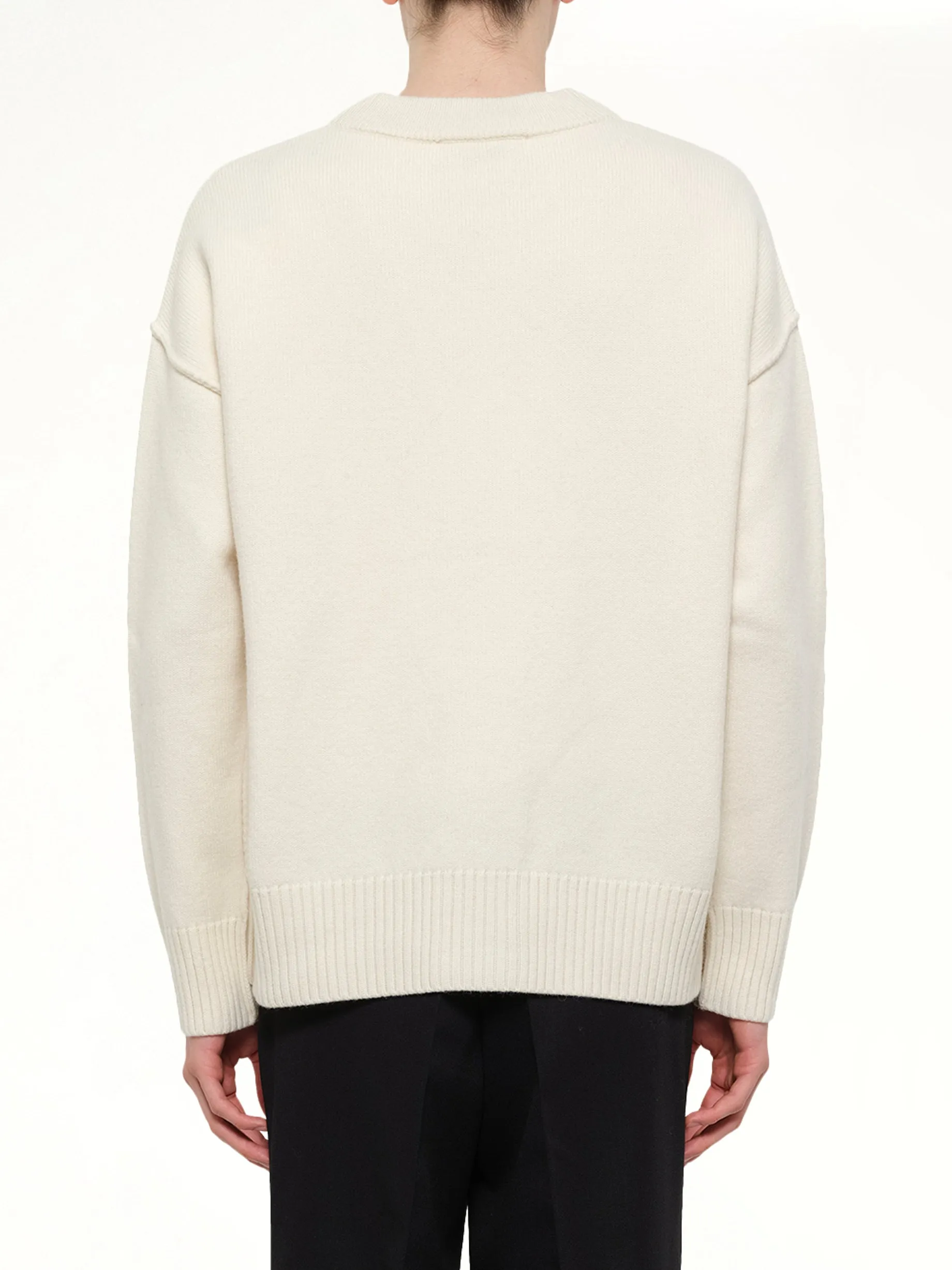 Red Ami De Coeur Cardigan in White sold by MARAIS product image thumbnail 5