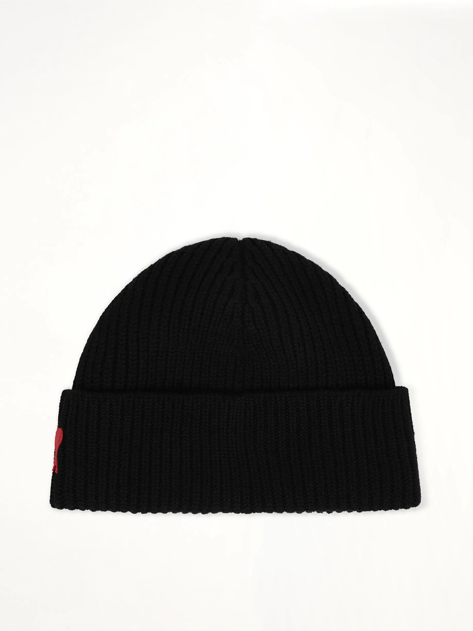 Beanie with Contrasted Ami De Coeur in Black sold by MARAIS product image thumbnail 2