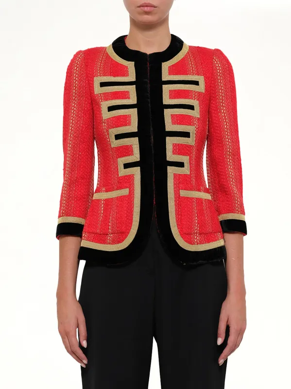 Blazer Jacket in Red made by Givenchy