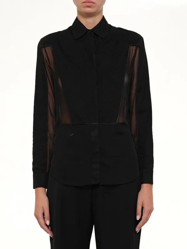 Mesh Shirt in Black made by Givenchy