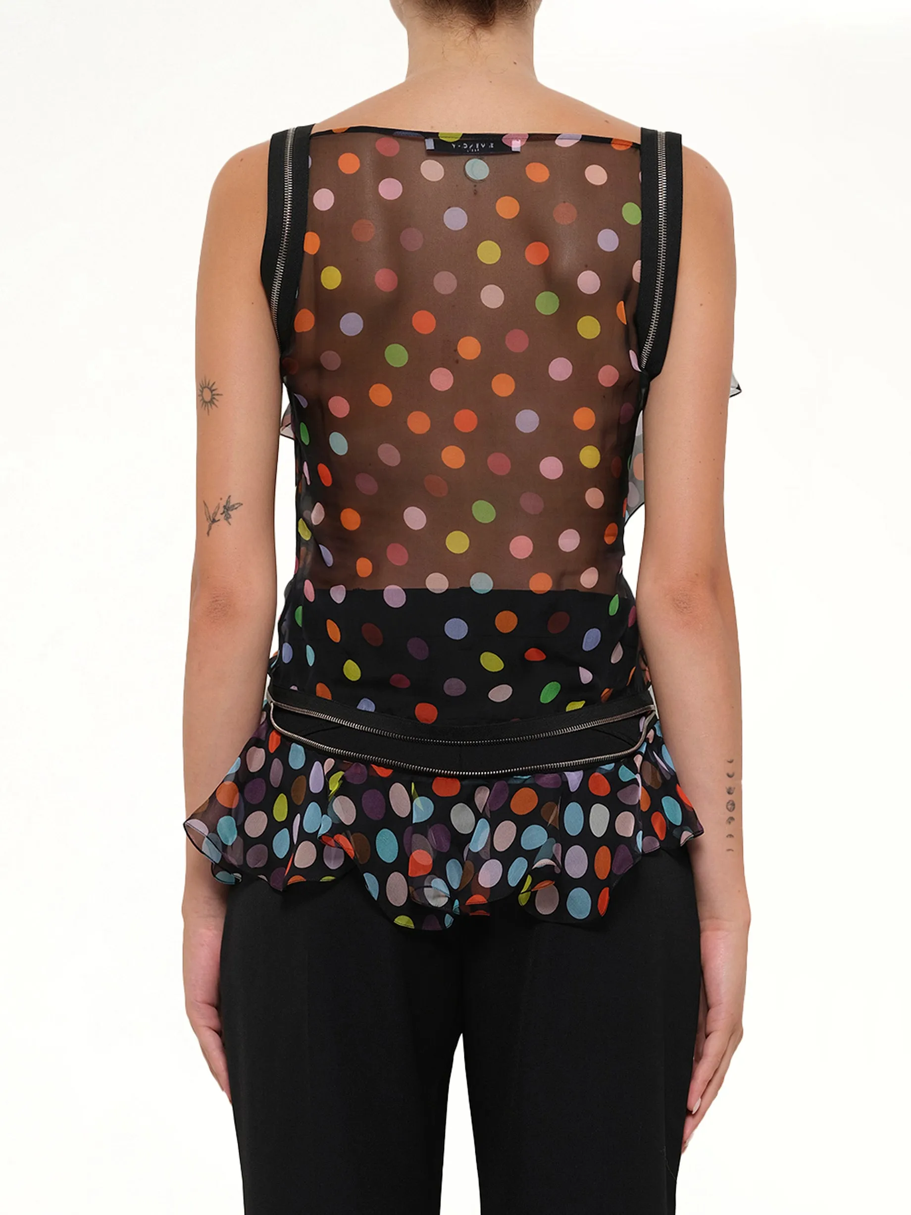 Podium Sleeveless Top in Multicolor sold by MARAIS product image thumbnail 3