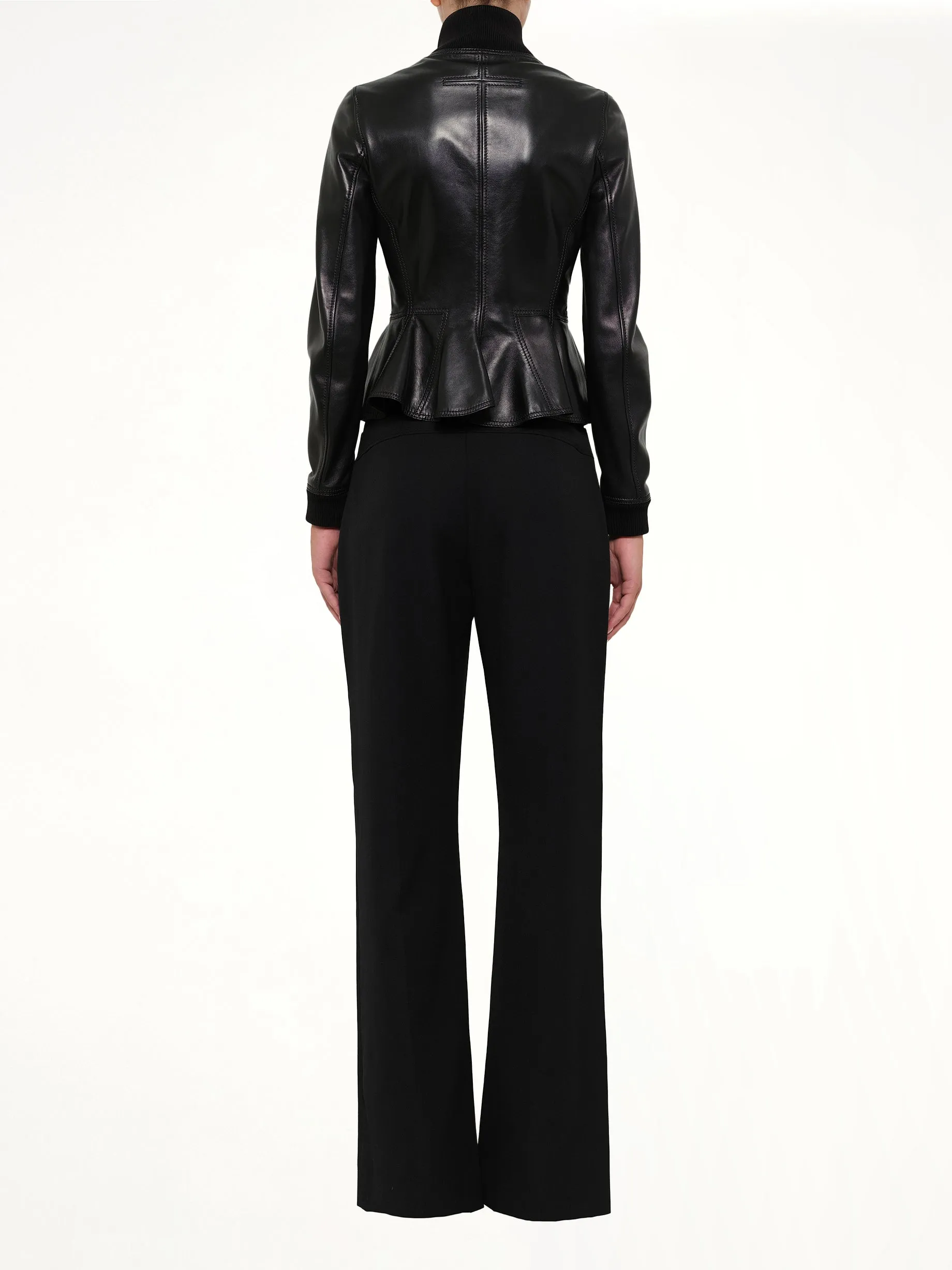 Leather Jacket in Black sold by MARAIS product image thumbnail 4