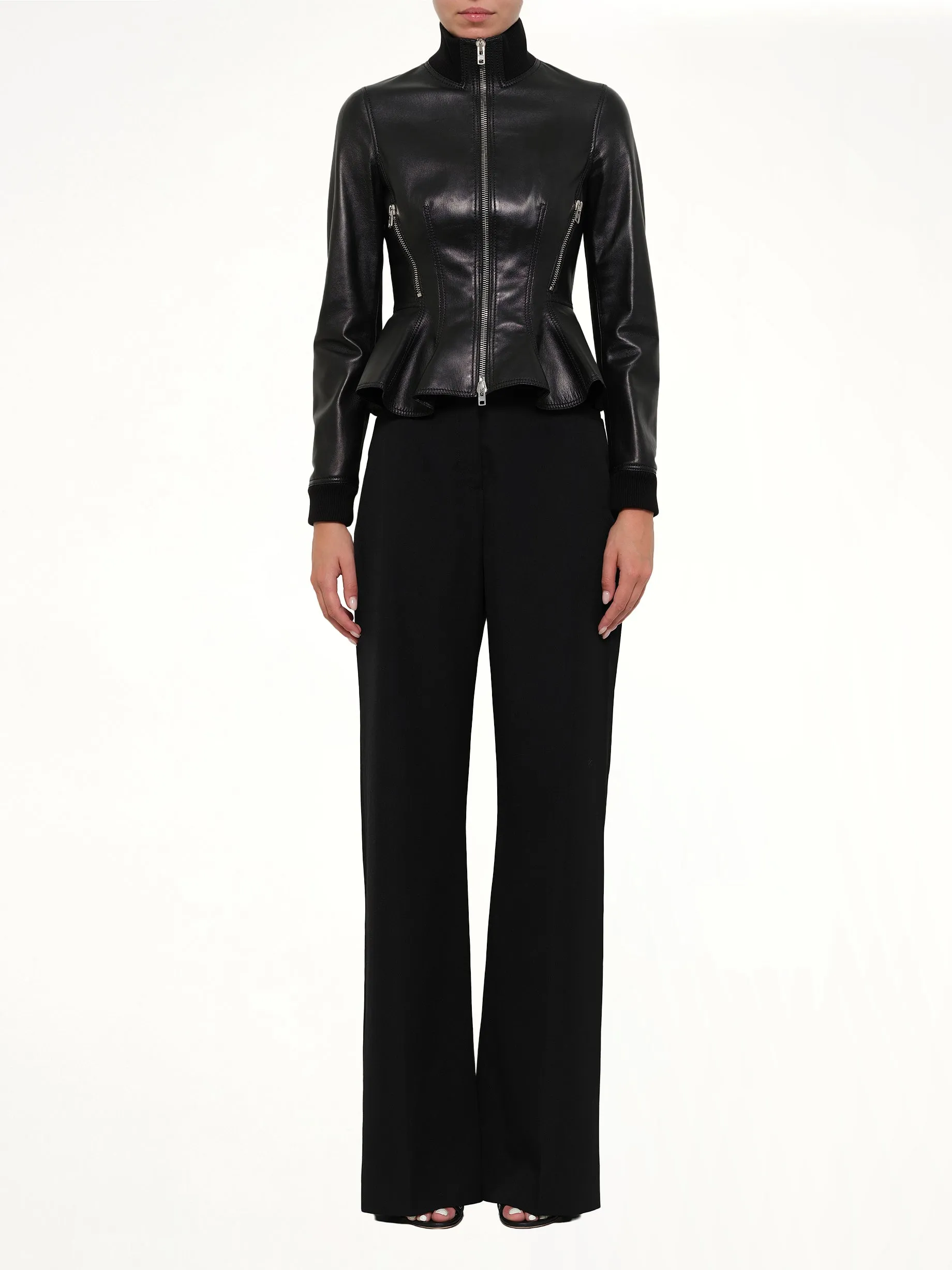 Leather Jacket in Black sold by MARAIS product image thumbnail 2