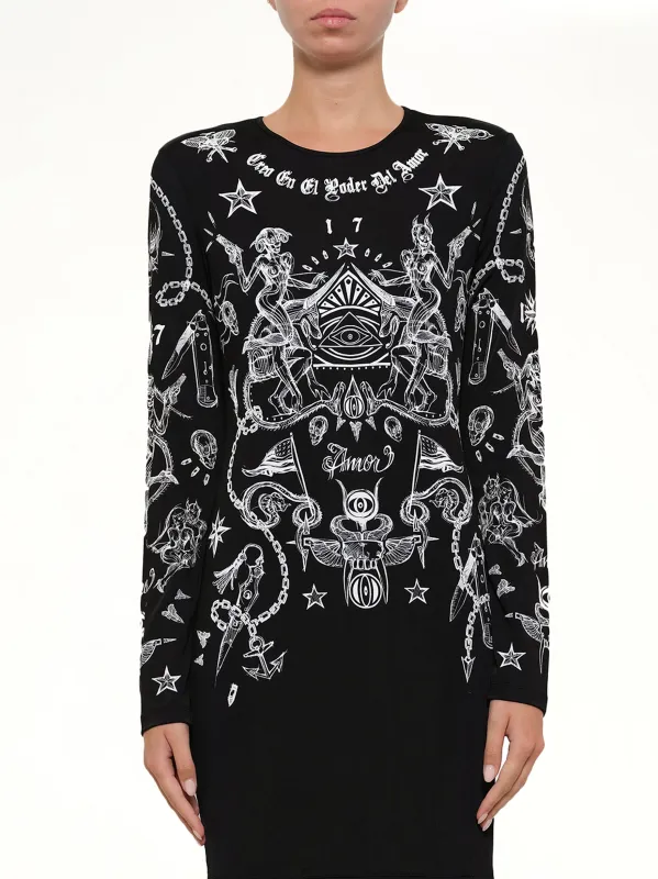 Short Dress in Black made by Givenchy