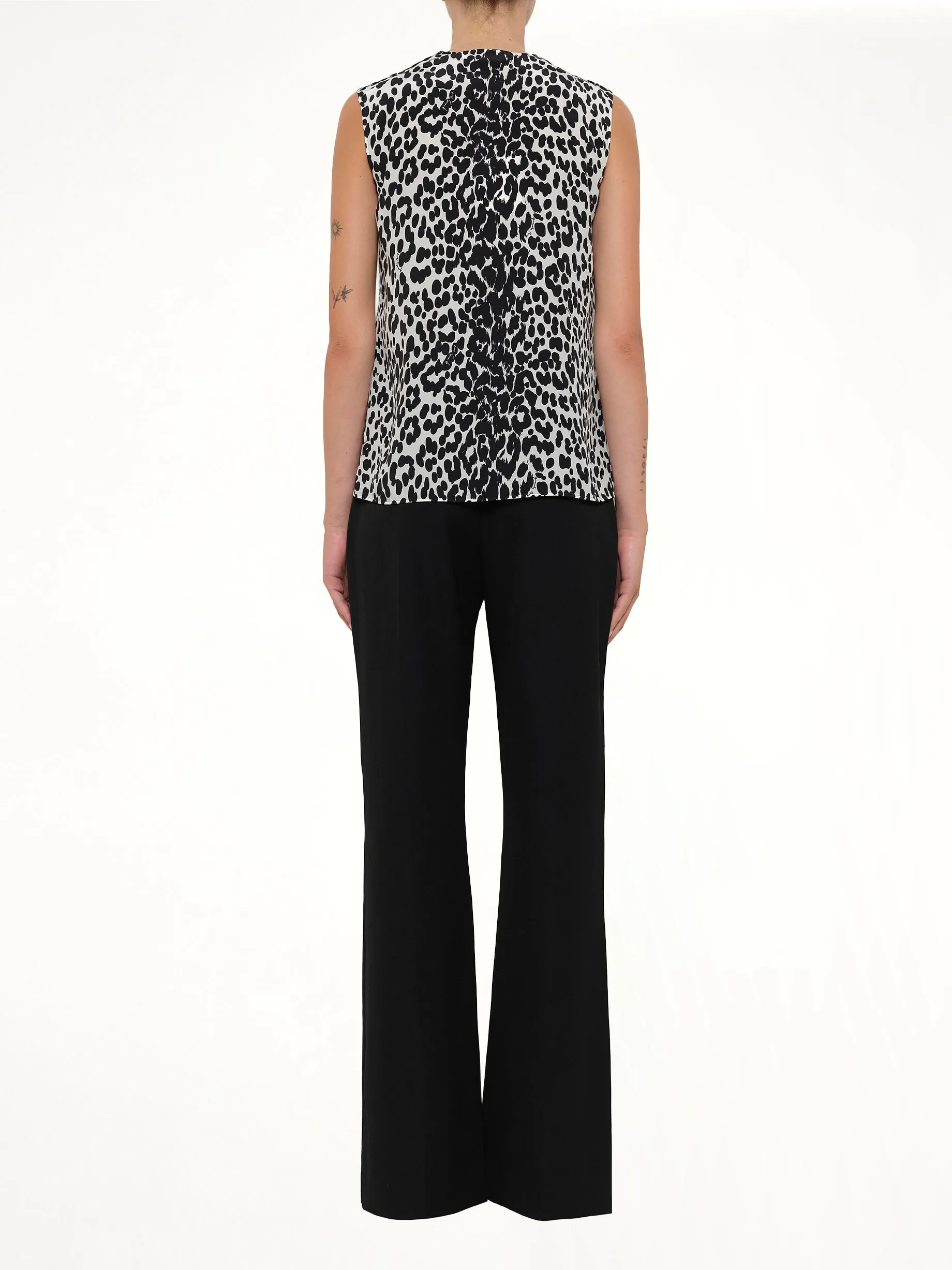 Sleeveless Shirt in White sold by MARAIS product image thumbnail 4