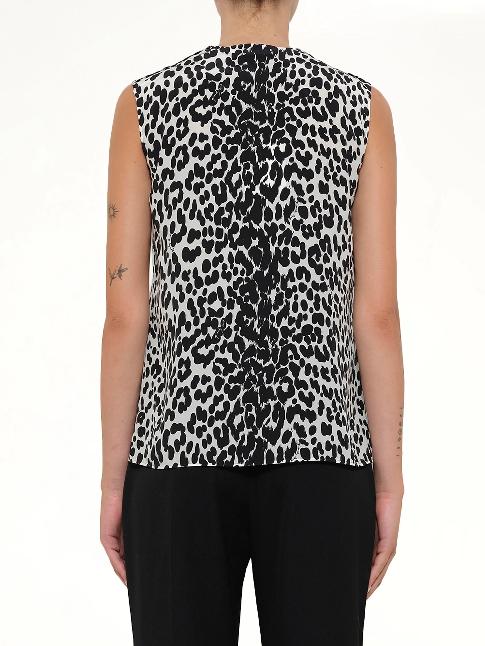 Sleeveless Shirt in White sold by MARAIS product image thumbnail 3
