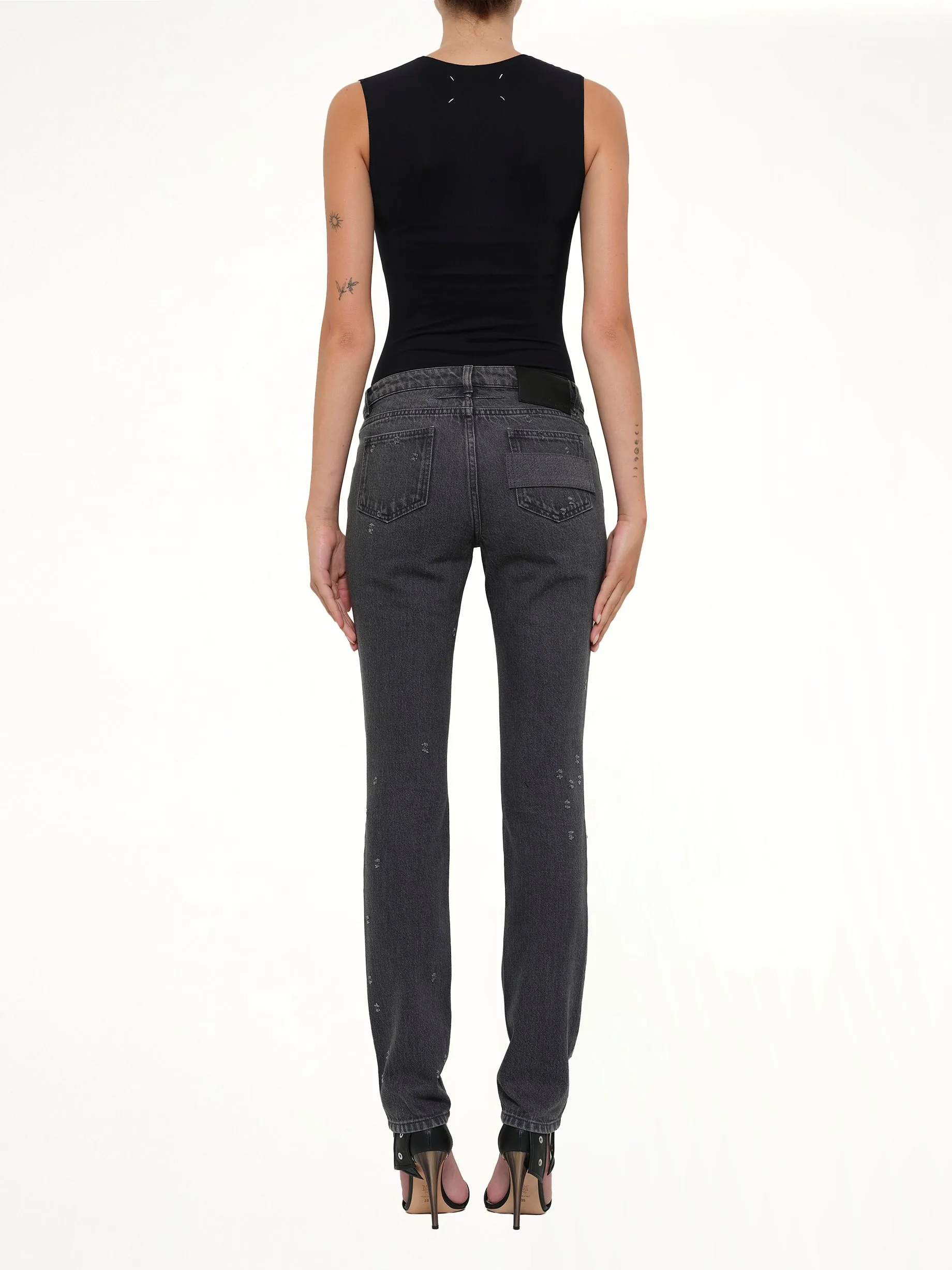 Trousers in Grey sold by MARAIS product image thumbnail 4