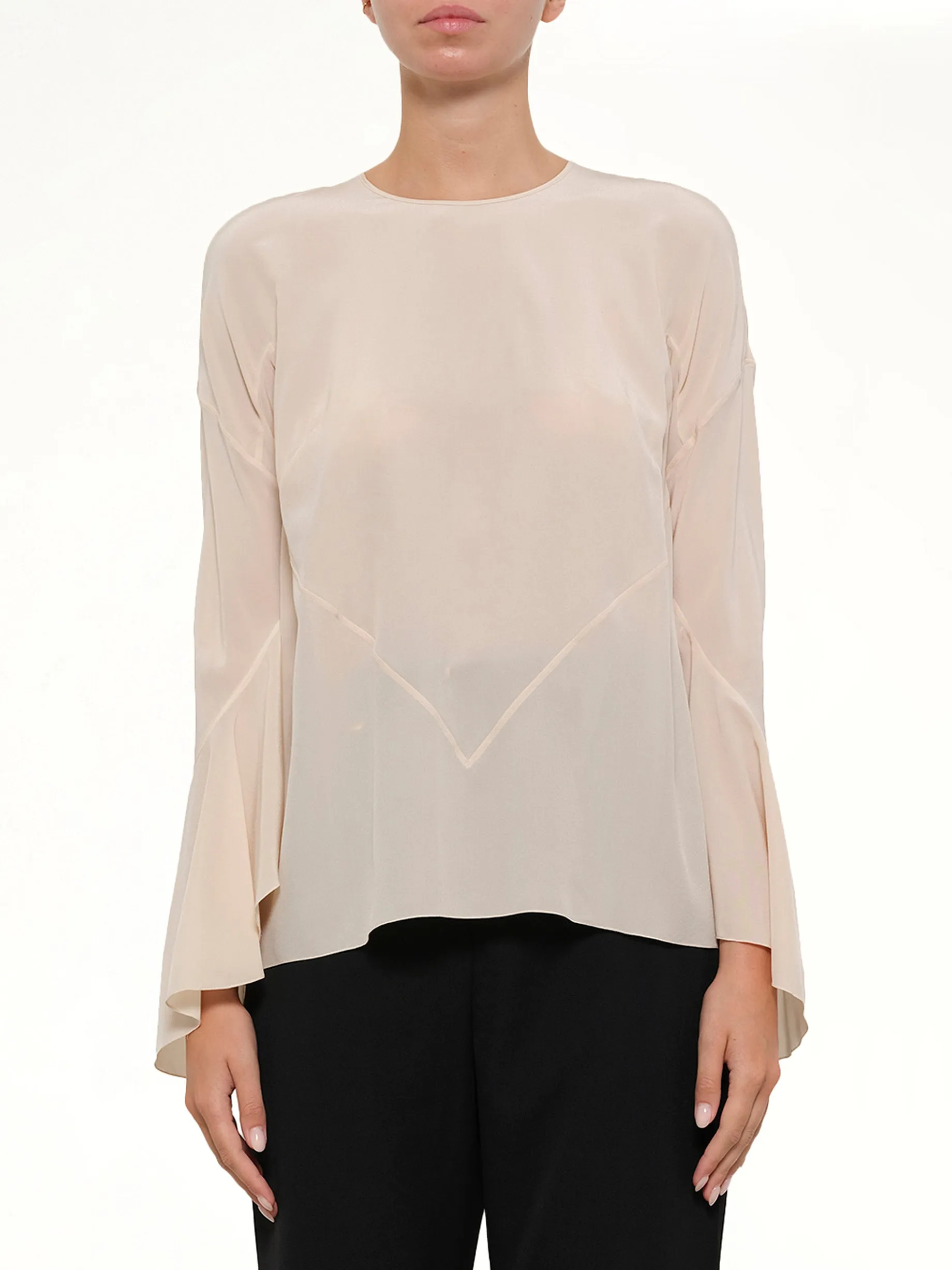 Long Sleeve Top in Pink sold by MARAIS