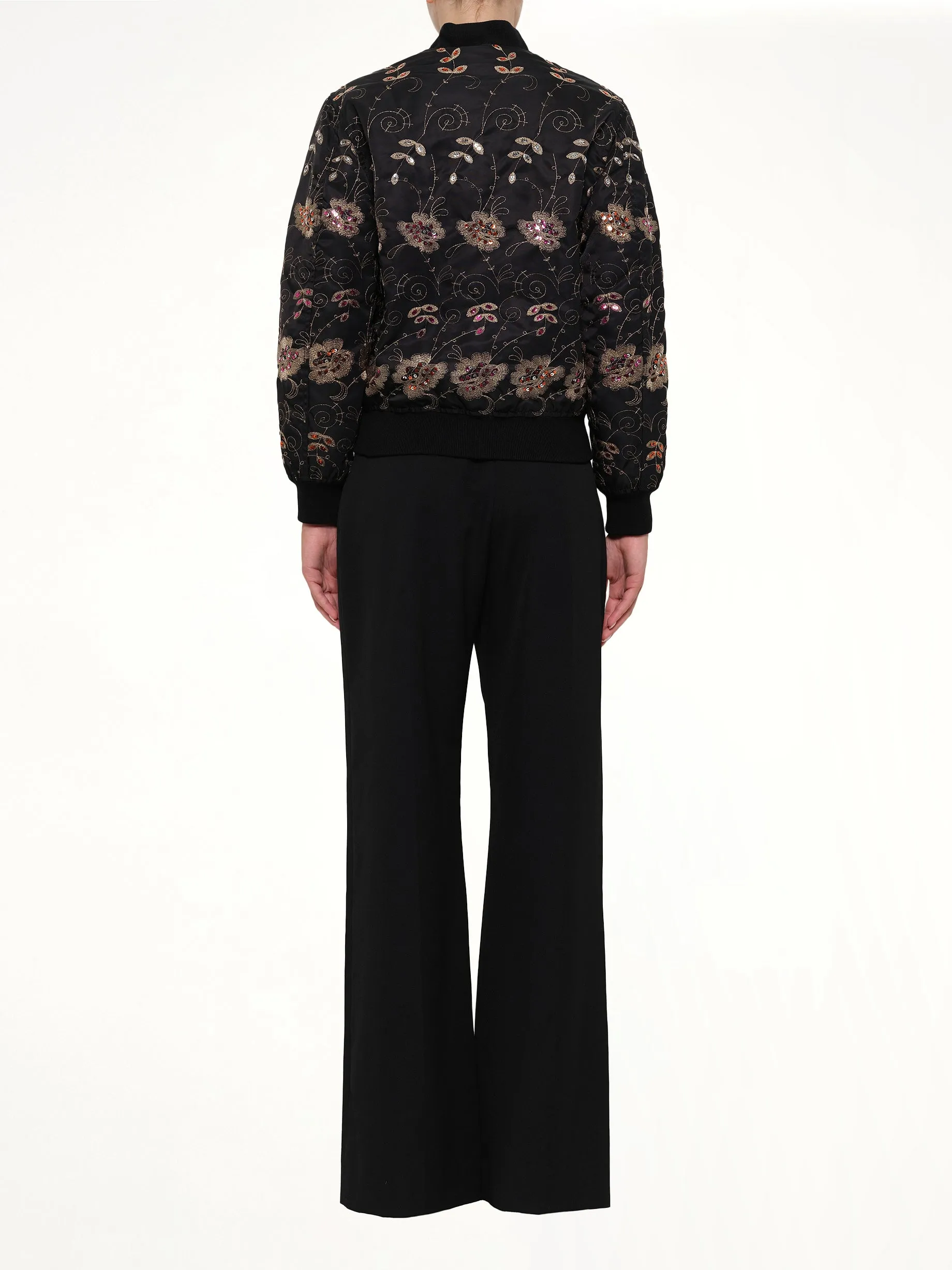 Podium Bomber Jacket in Black sold by MARAIS product image thumbnail 4