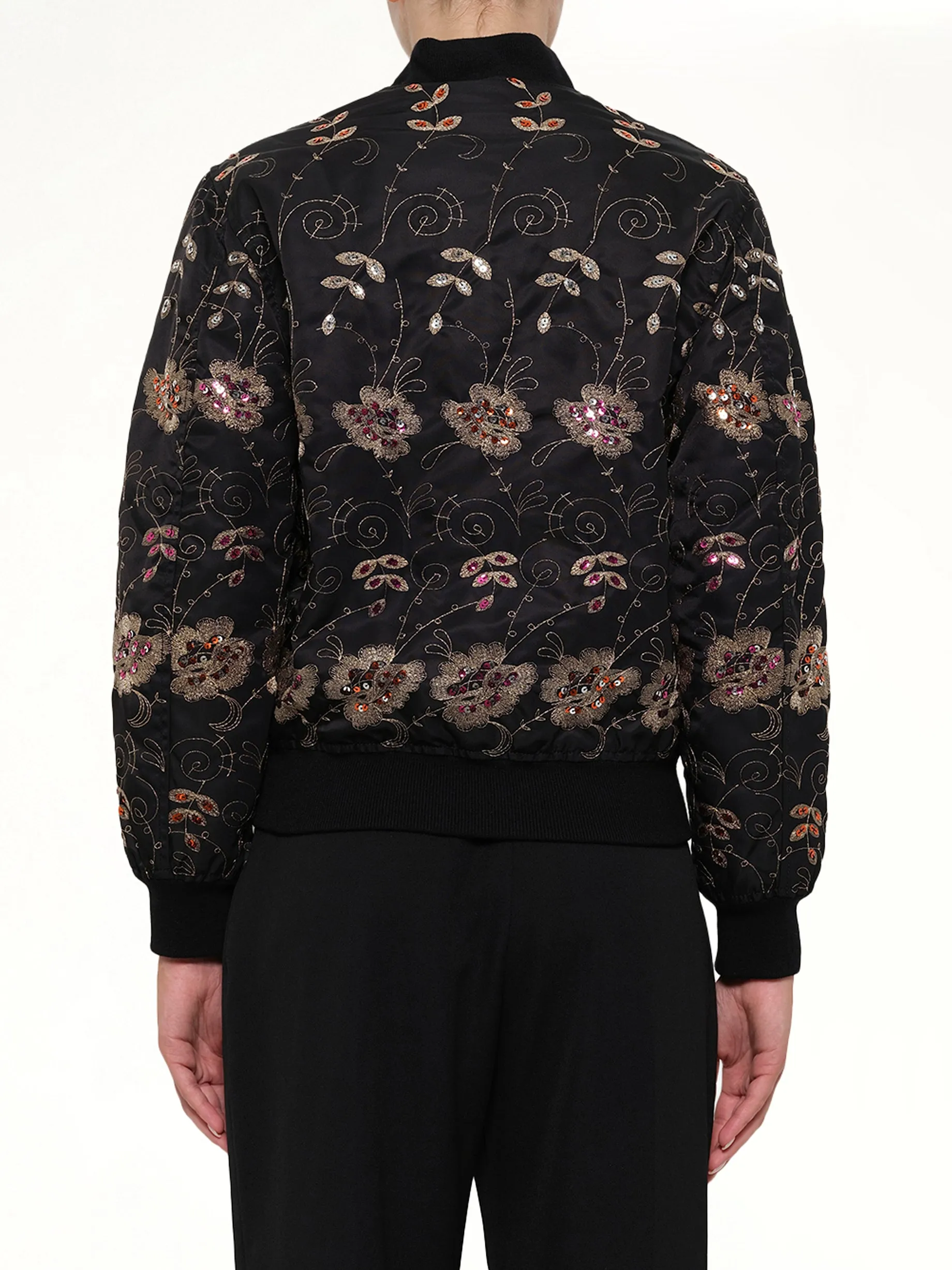 Podium Bomber Jacket in Black sold by MARAIS product image thumbnail 3