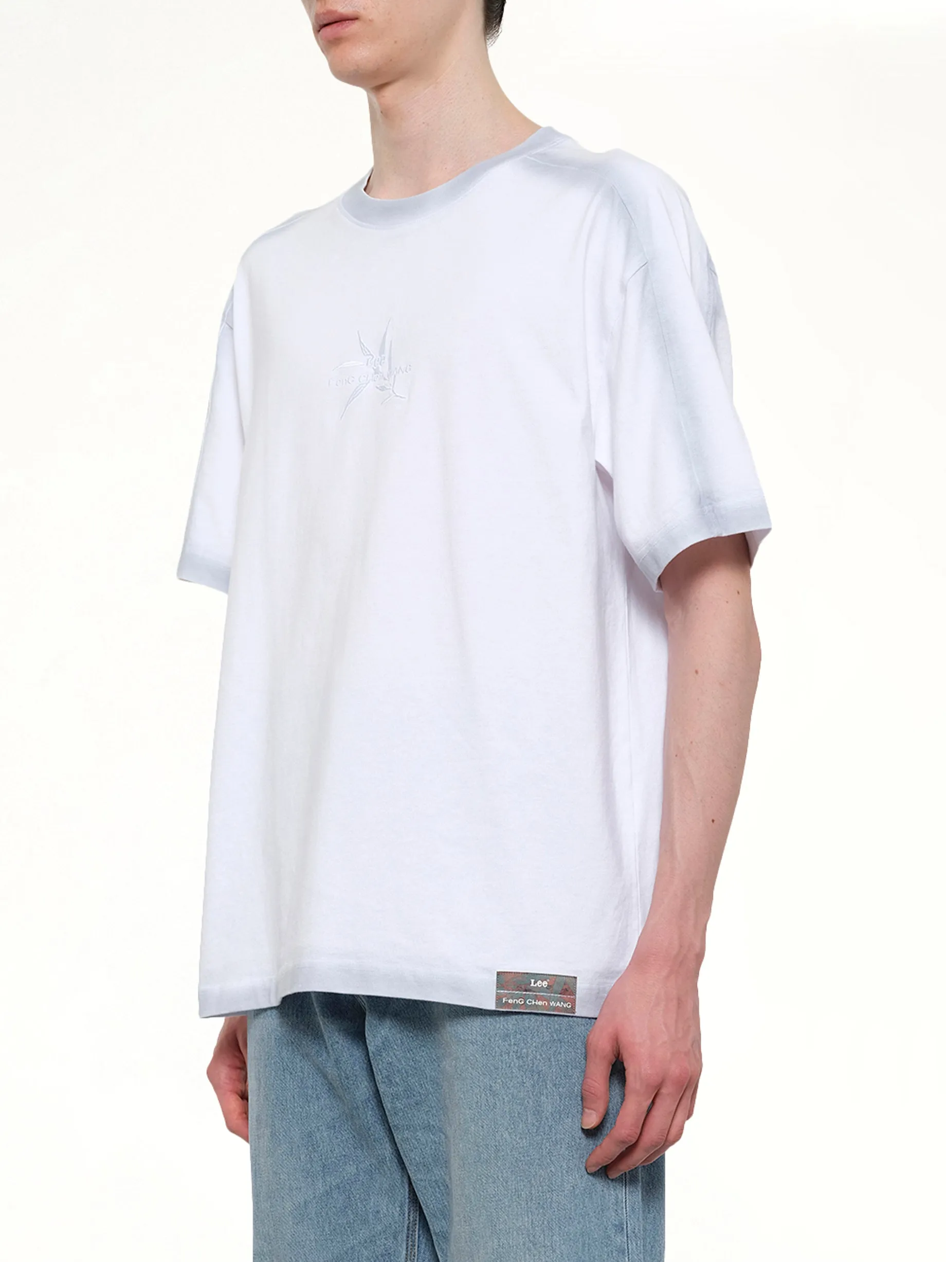 FCW x Lee T-Shirt in White sold by MARAIS product image thumbnail 3