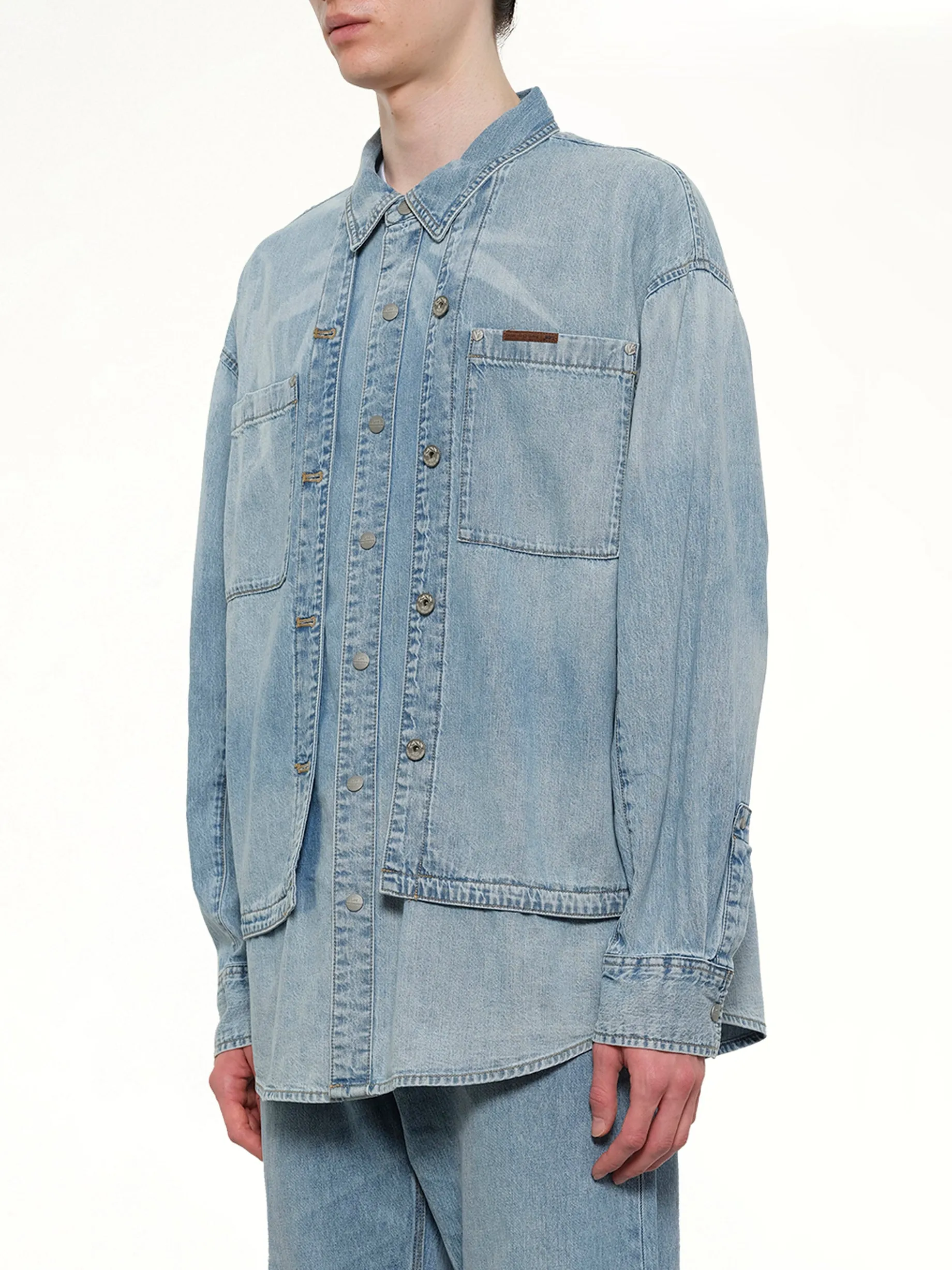 FCW x Lee Denim Shirt in Light Shade sold by MARAIS product image thumbnail 3