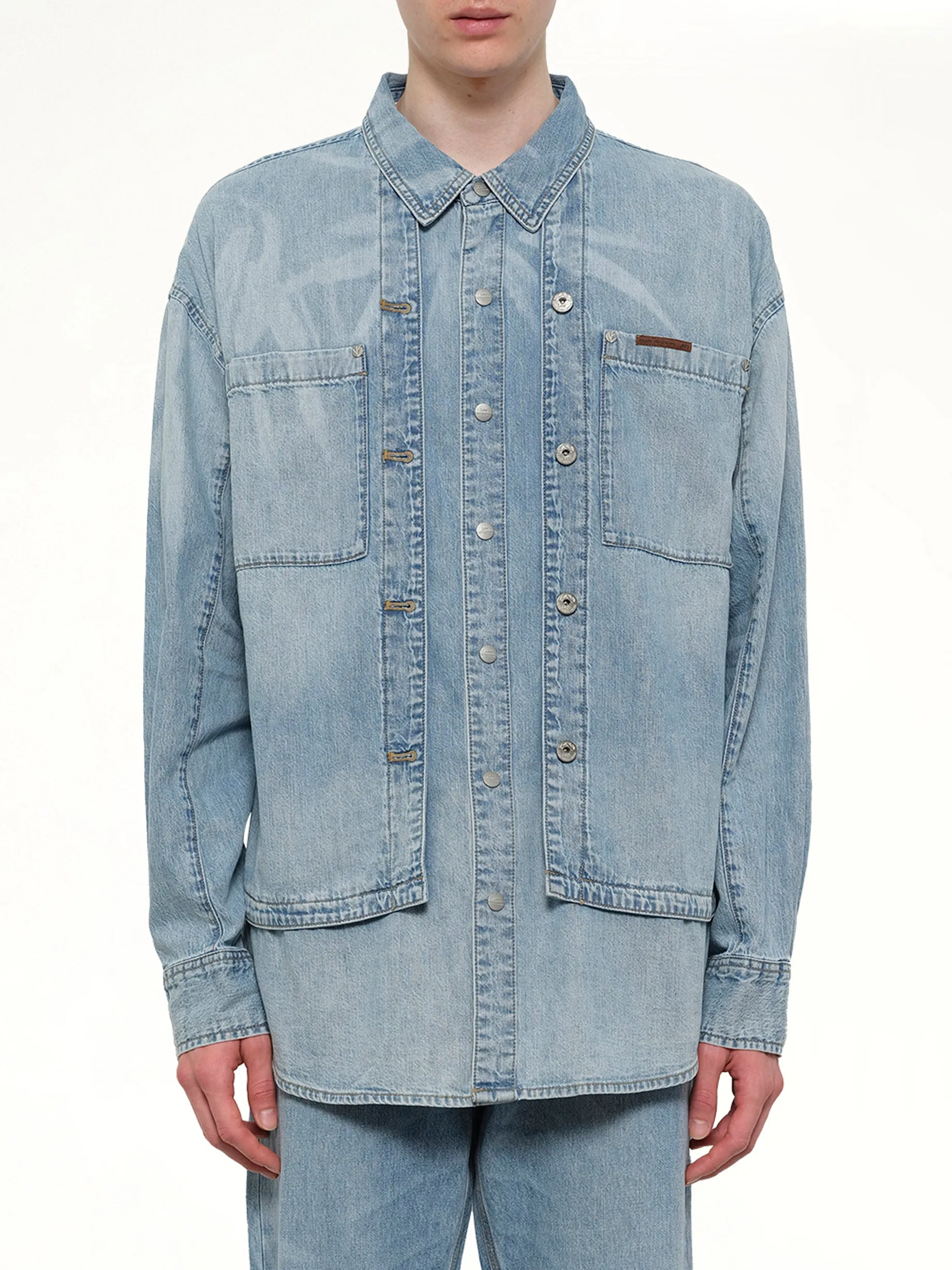 FCW x Lee Denim Shirt in Light Shade sold by MARAIS